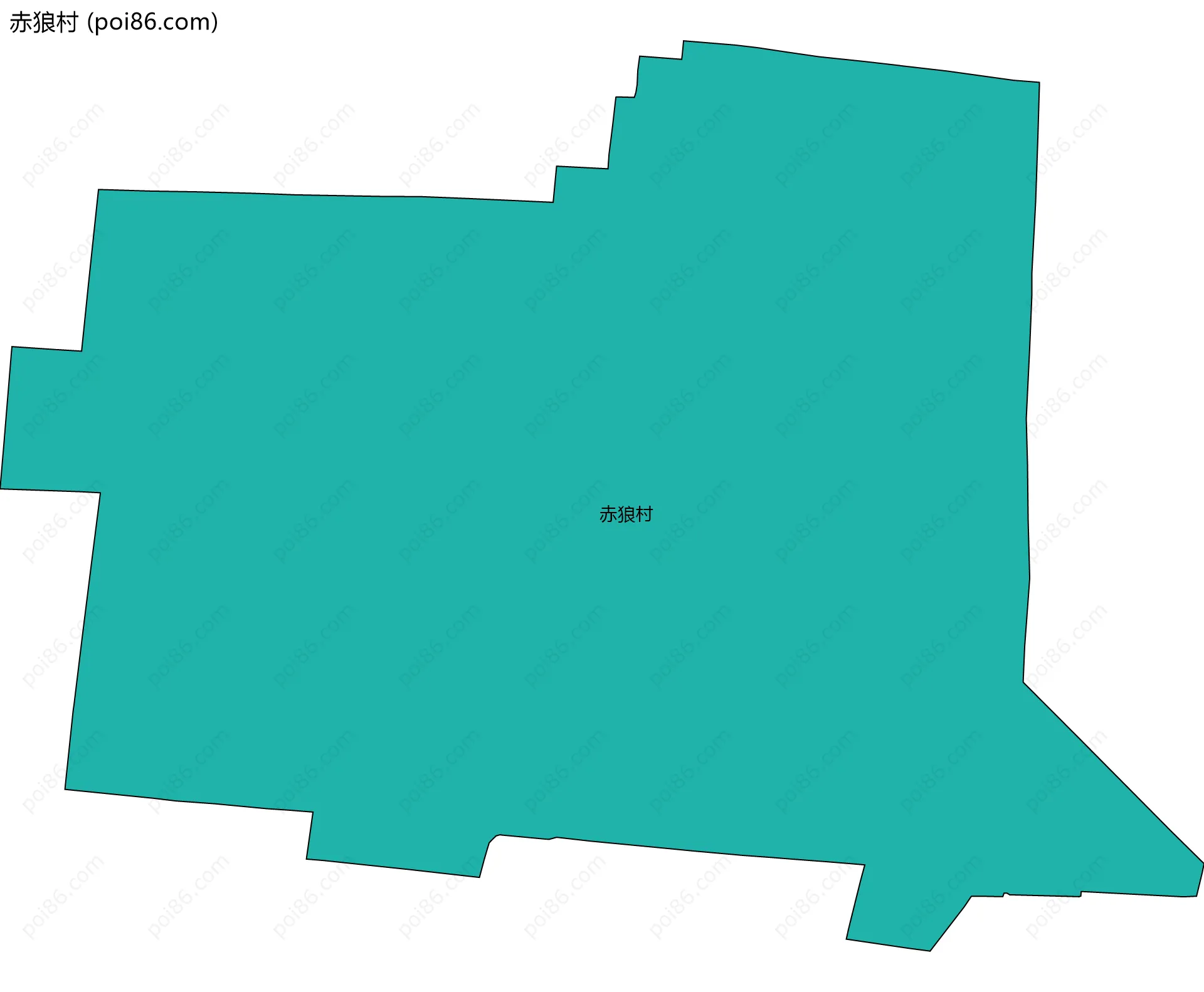 赤狼村边界地图