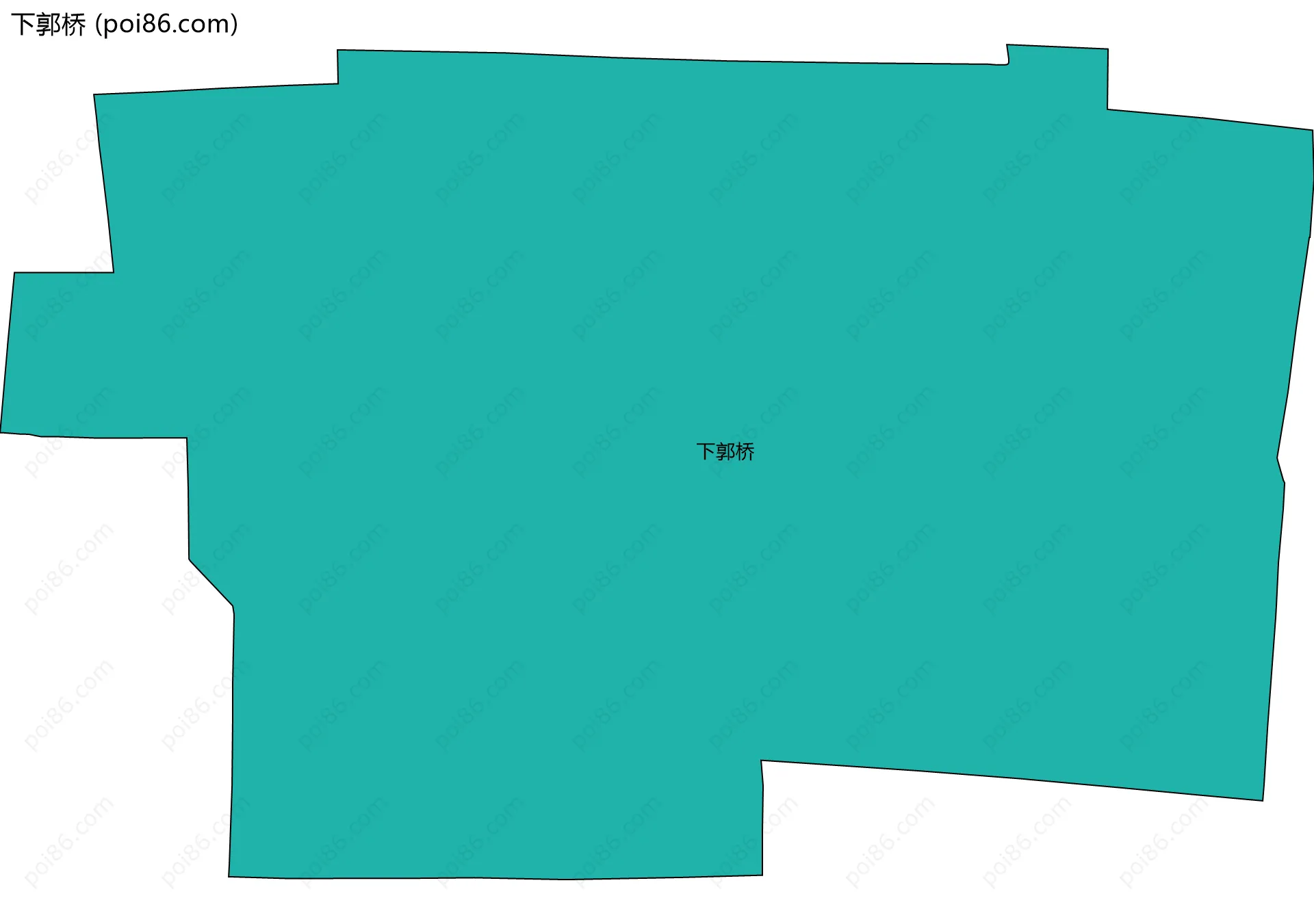 下郭桥边界地图
