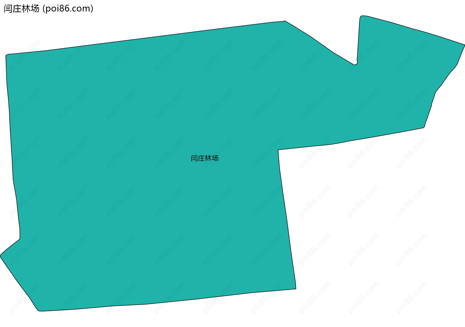 闫庄林场边界地图