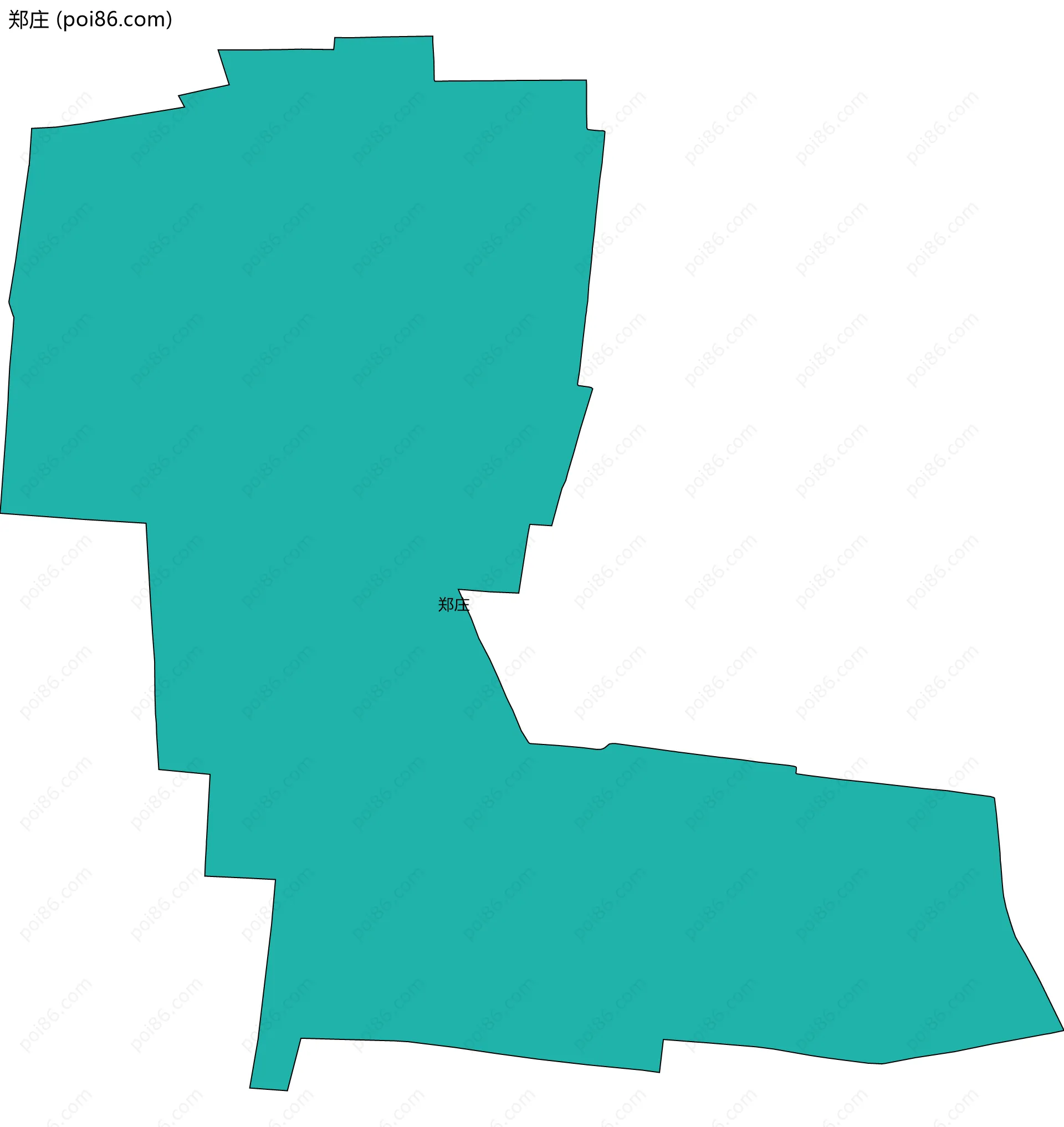 郑庄边界地图