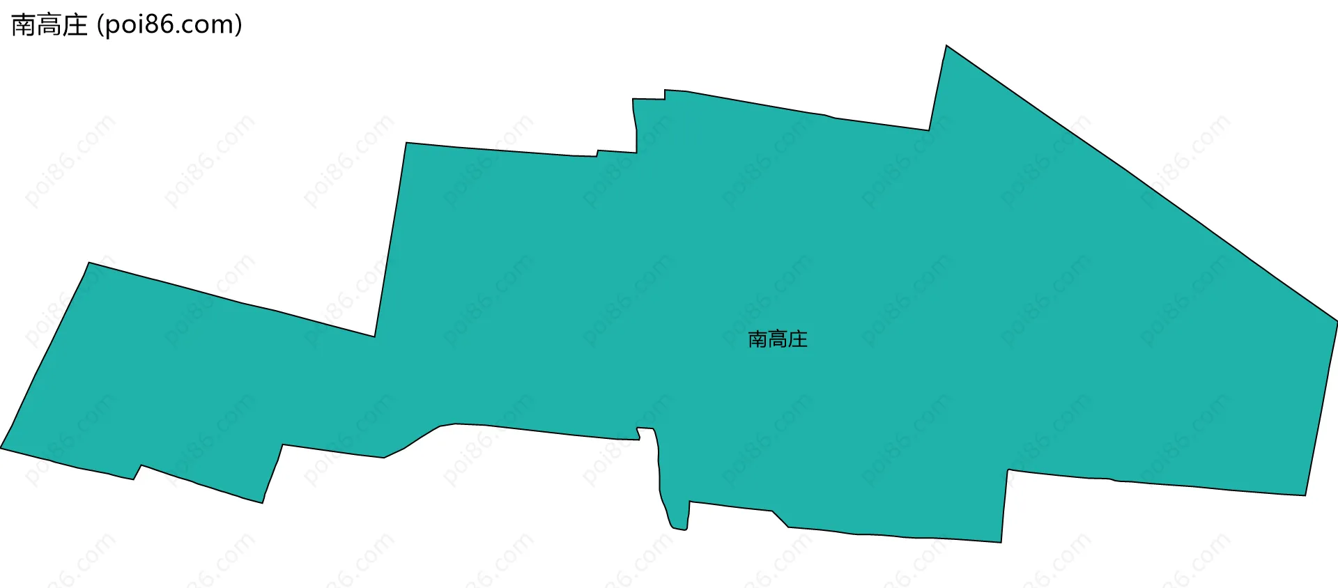 南高庄边界地图