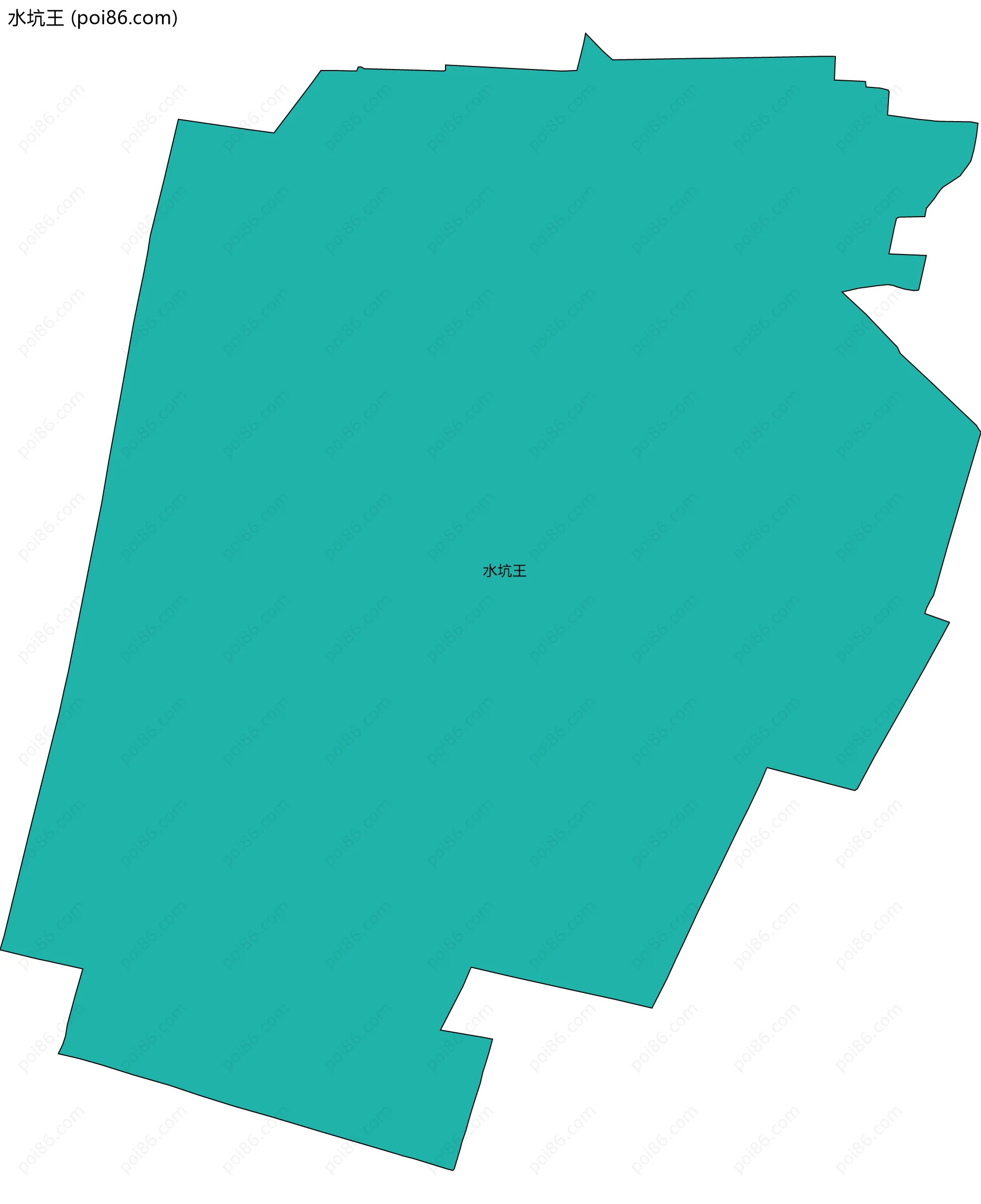 水坑王边界地图