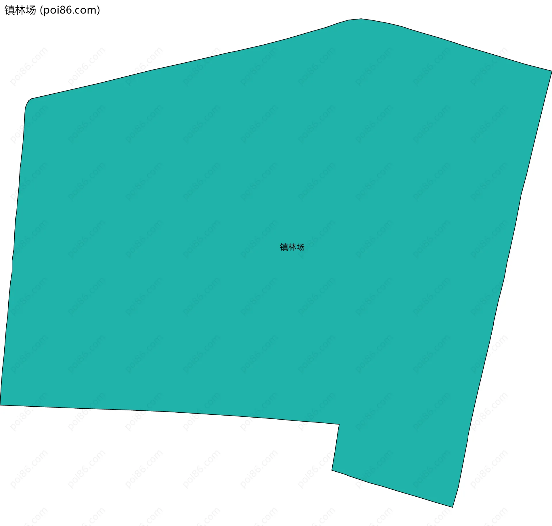 镇林场边界地图