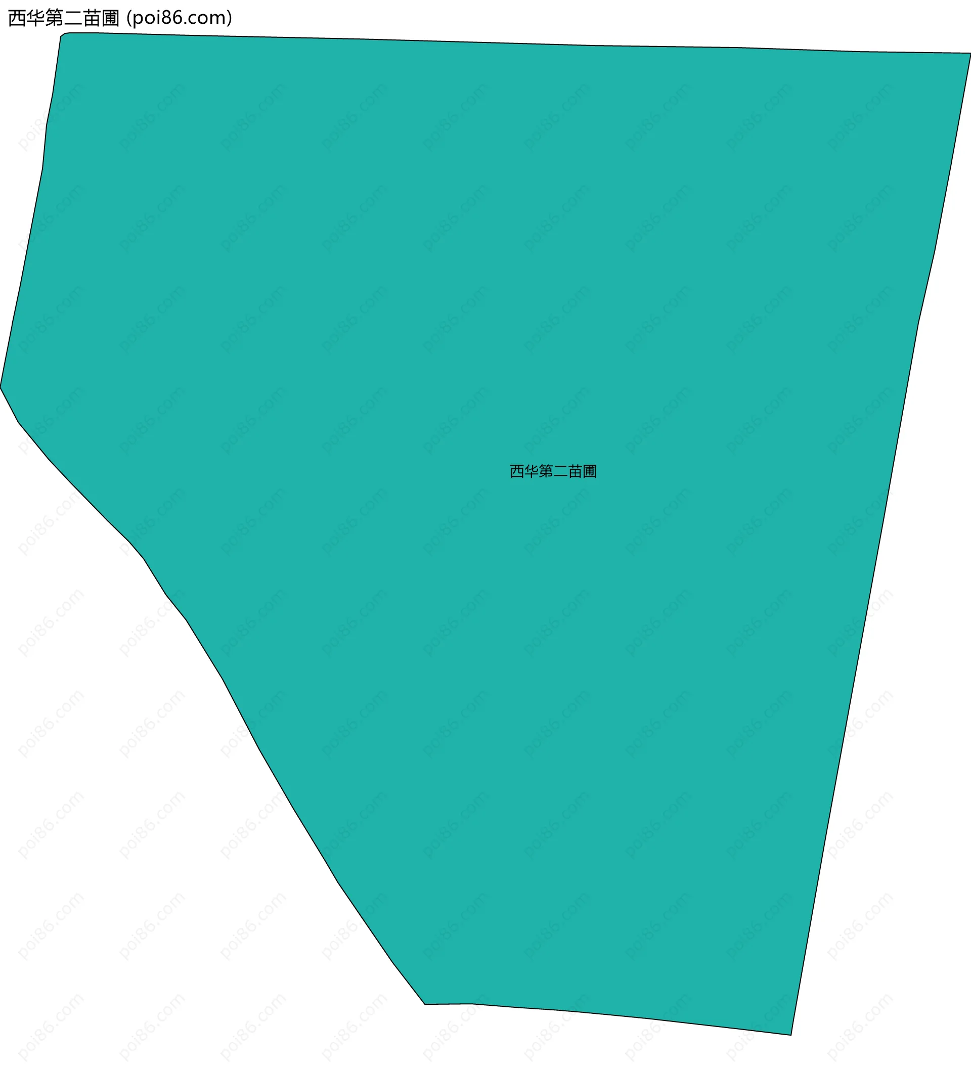 西华第二苗圃边界地图