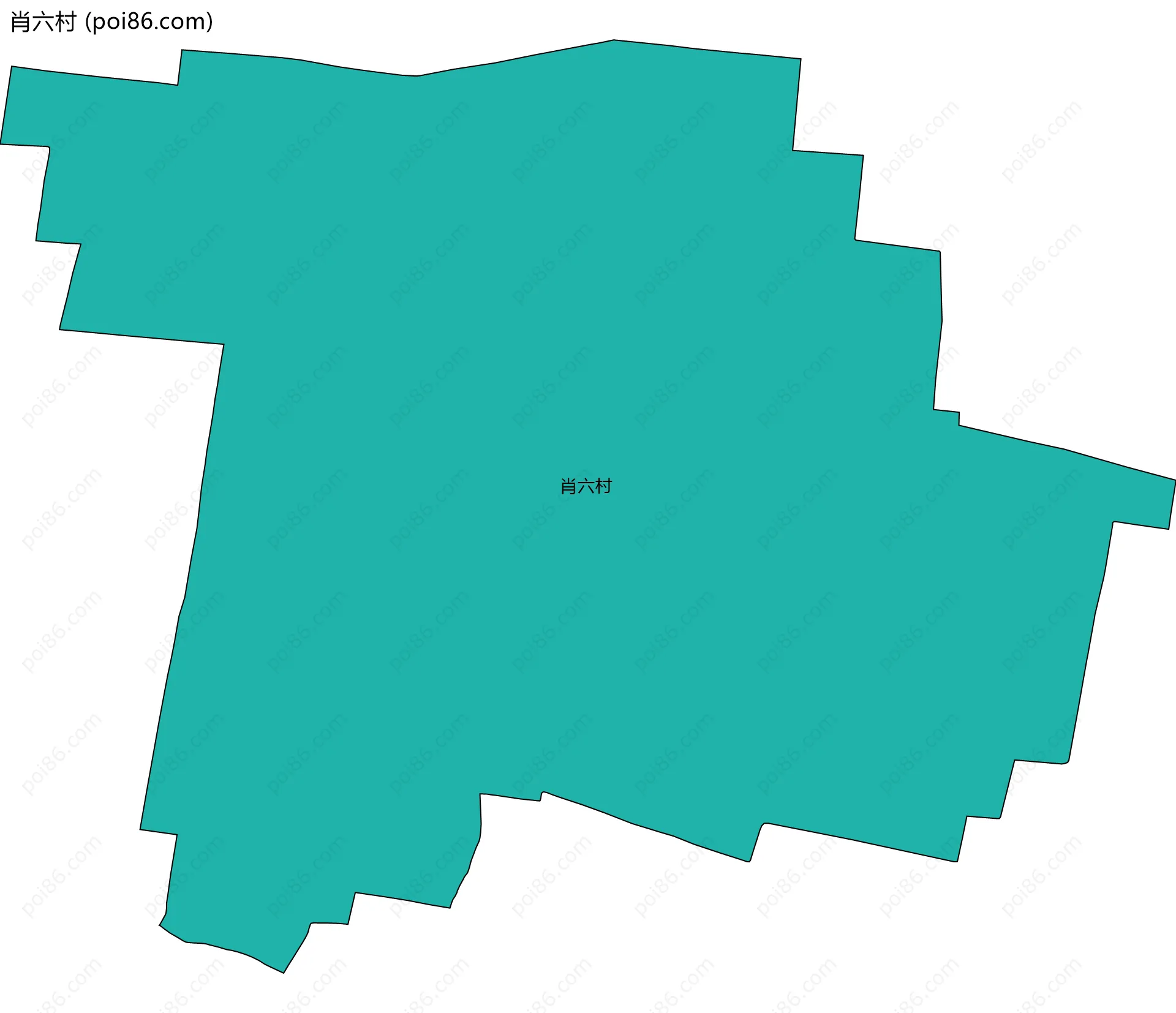 肖六村边界地图