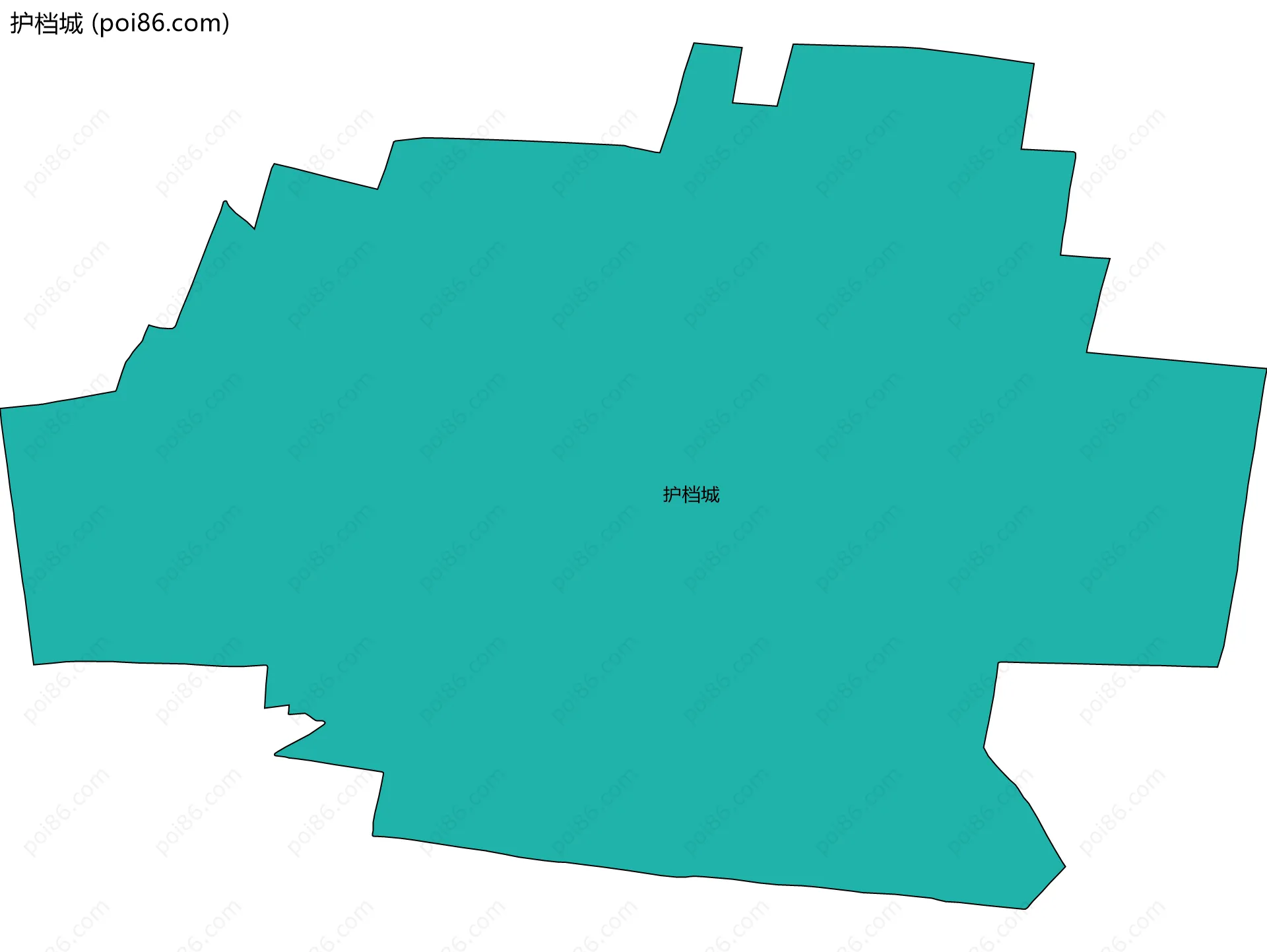 护档城边界地图