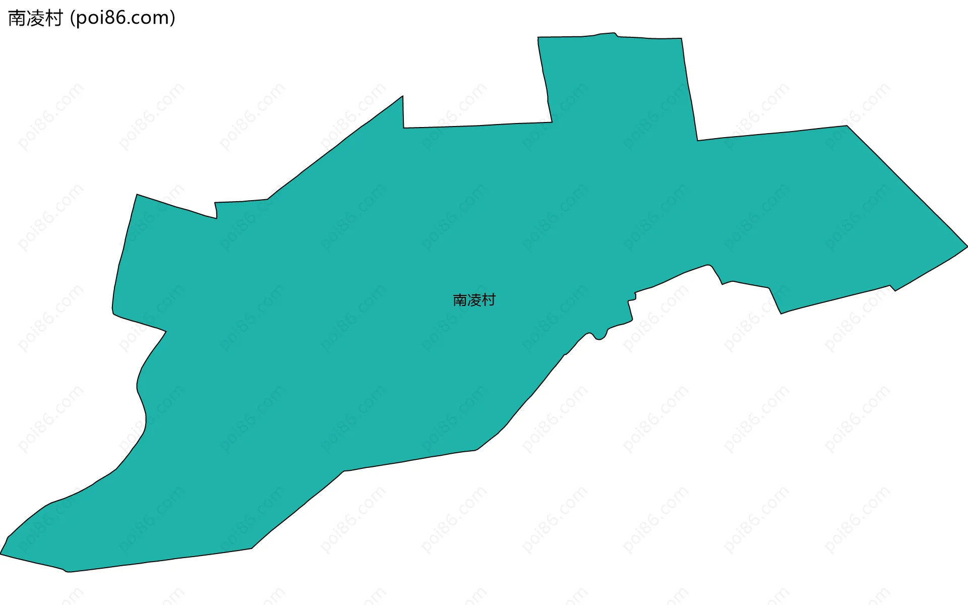 南凌村边界地图