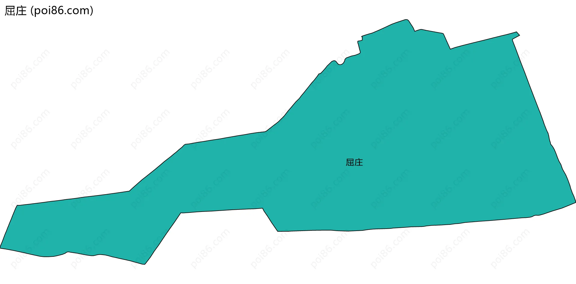 屈庄边界地图