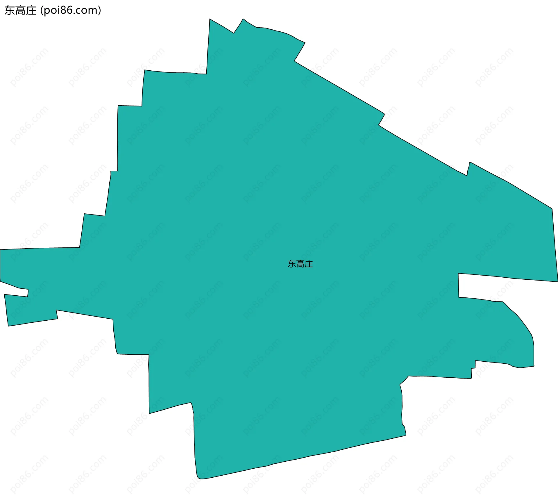 东高庄边界地图