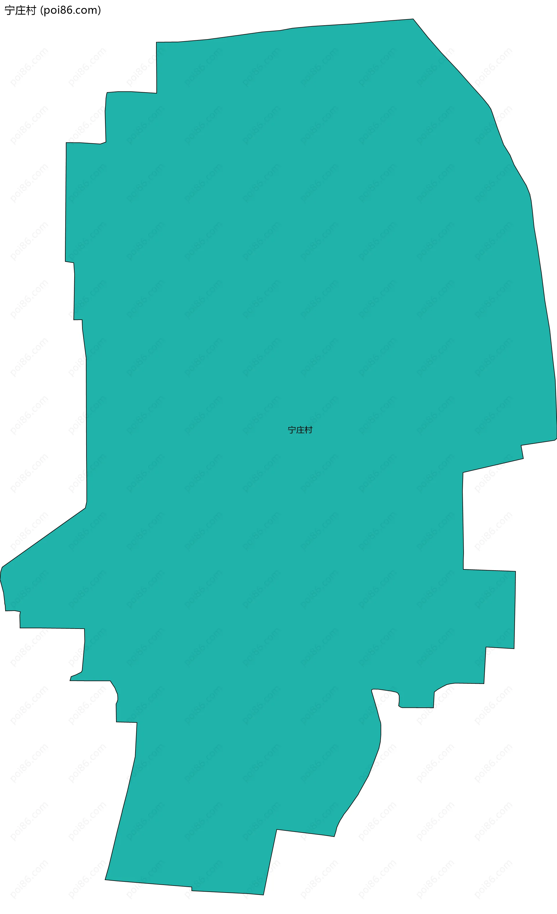 宁庄村边界地图