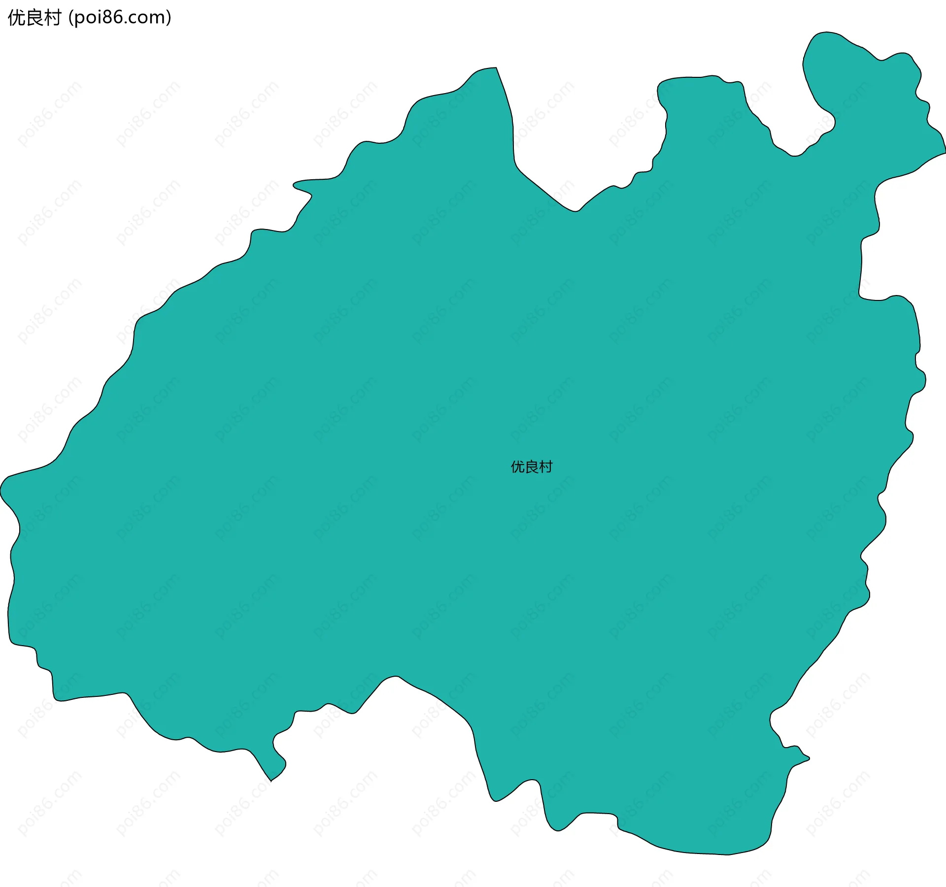 优良村边界地图