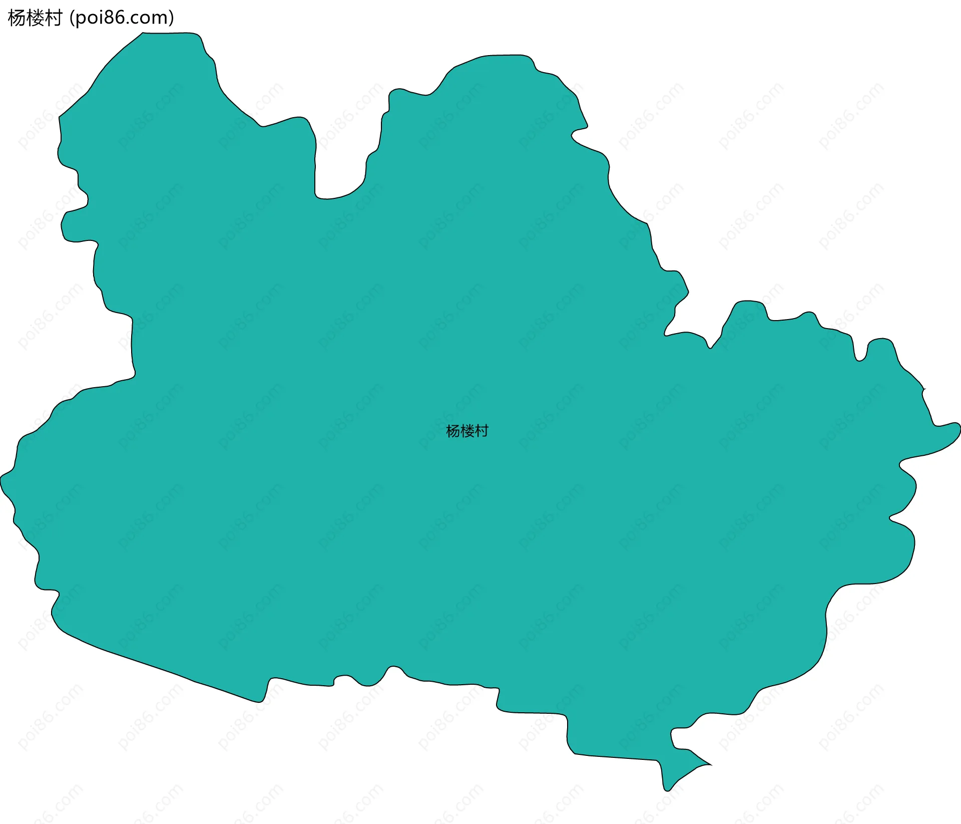 杨楼村边界地图