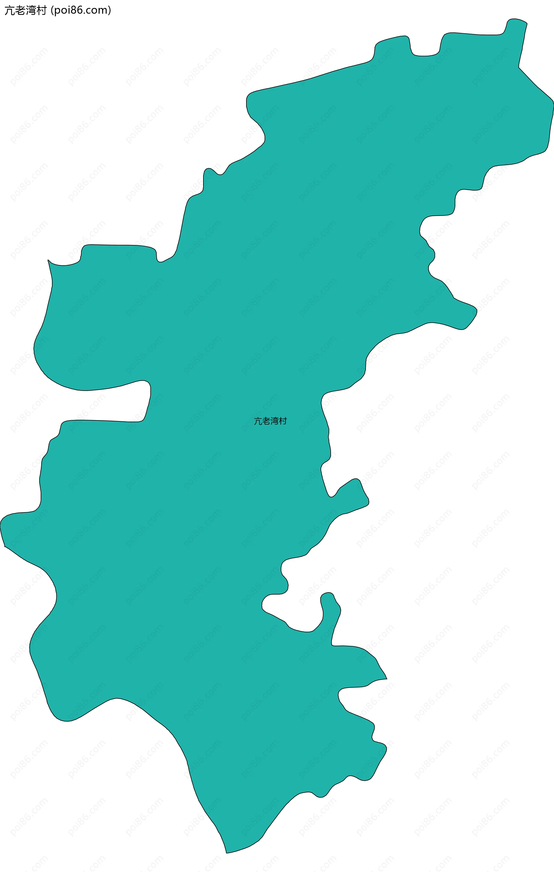 亢老湾村边界地图