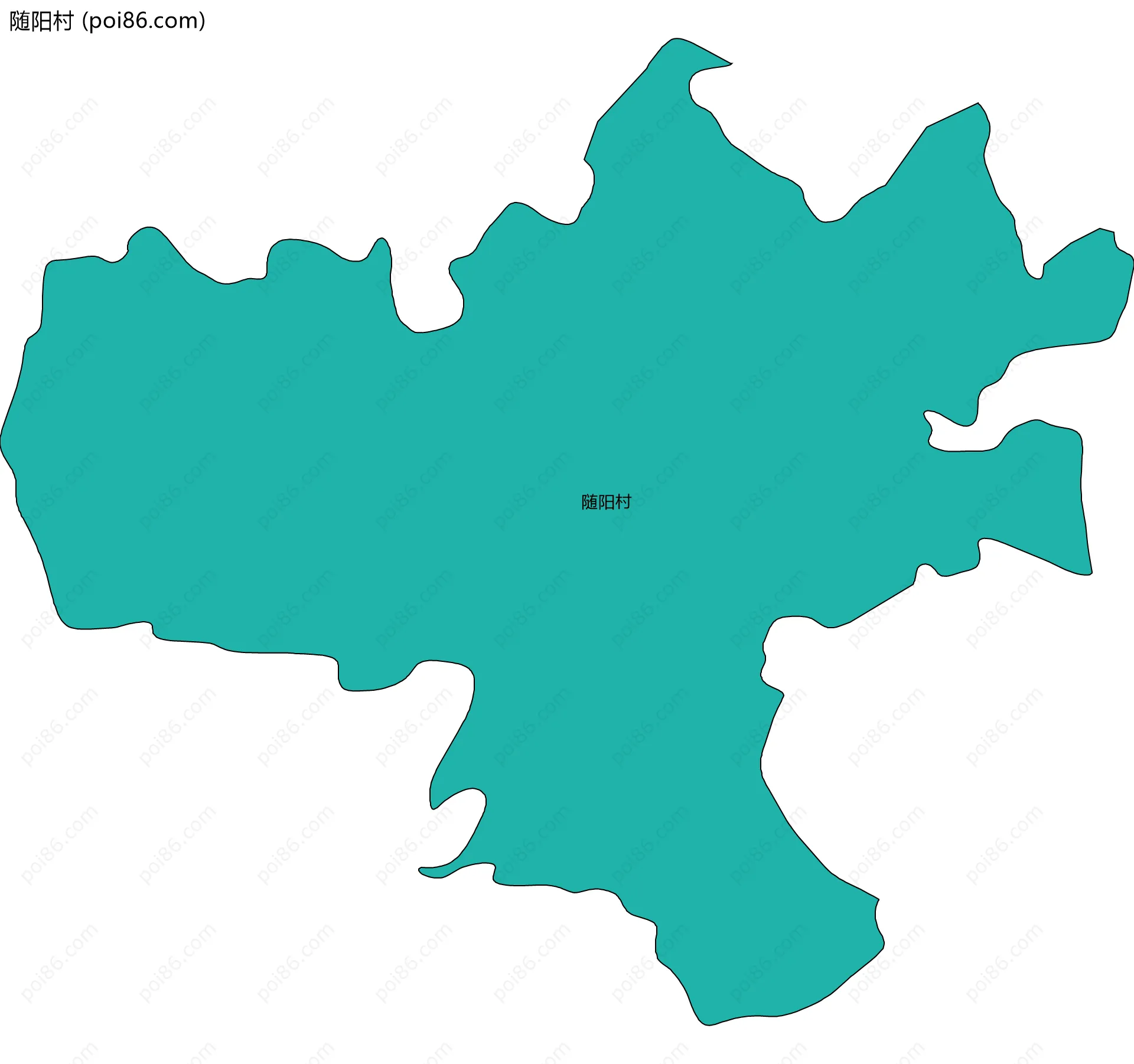 随阳村边界地图