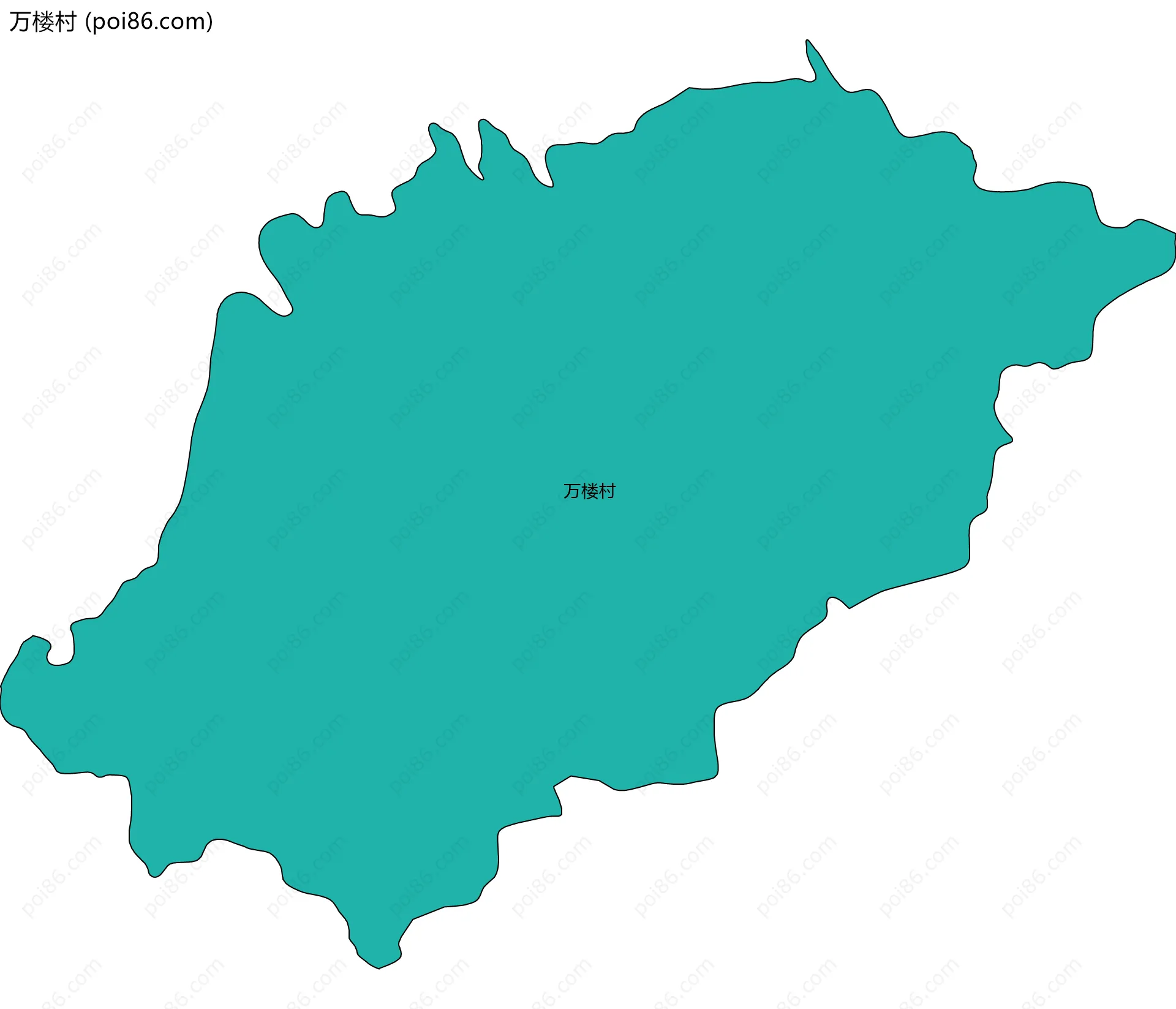 万楼村边界地图