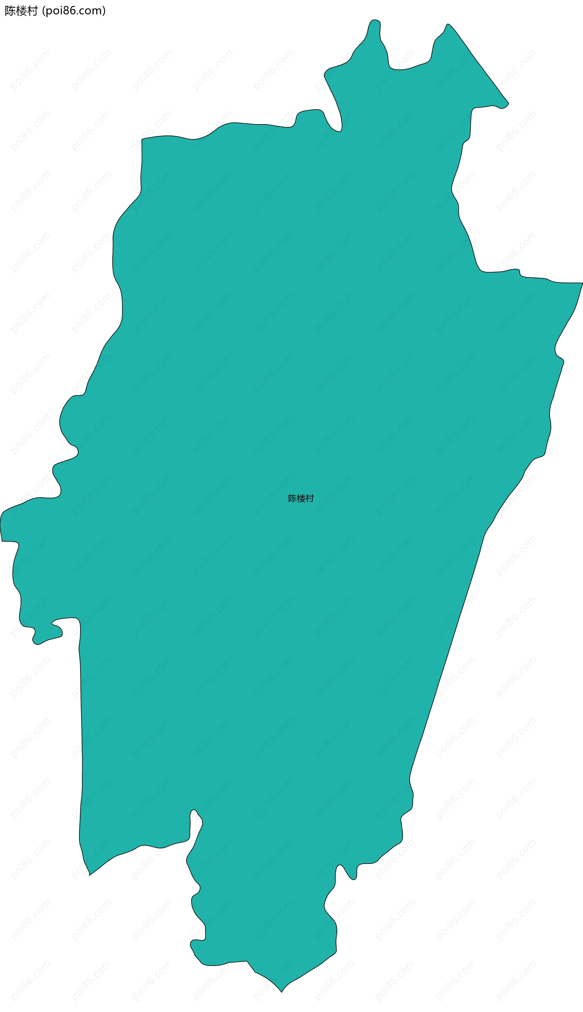 陈楼村边界地图