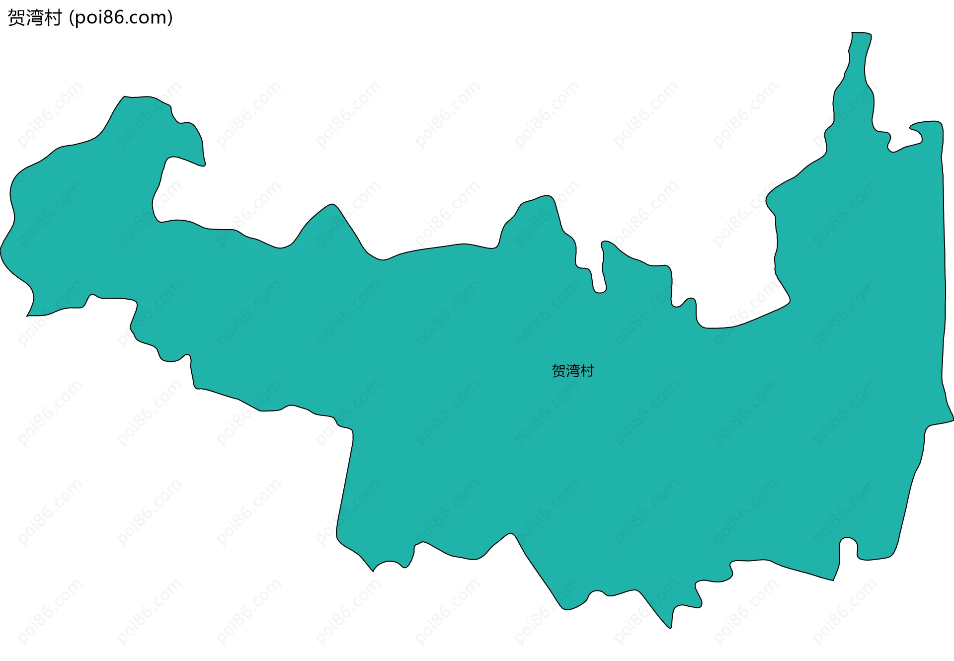 贺湾村边界地图