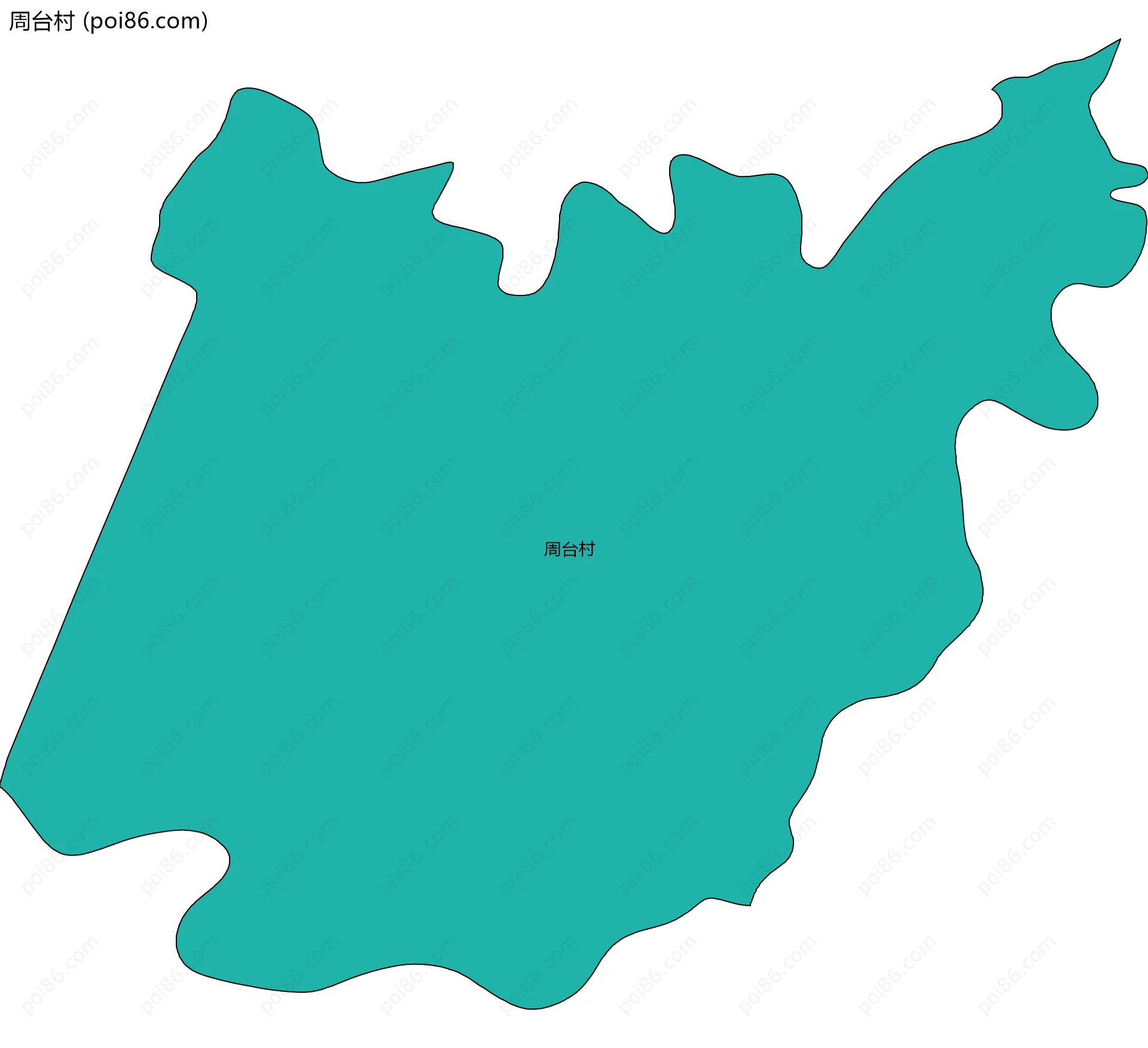周台村边界地图