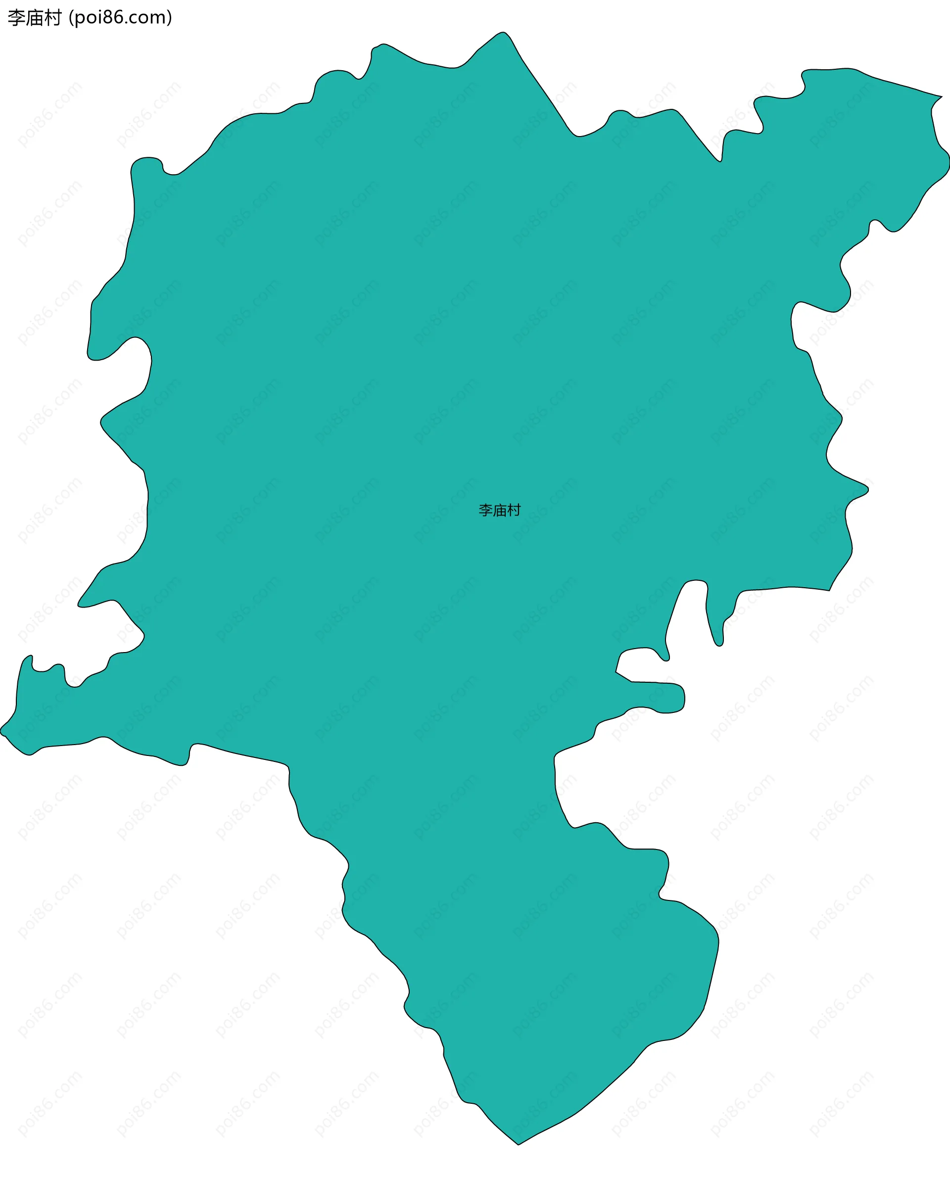 李庙村边界地图