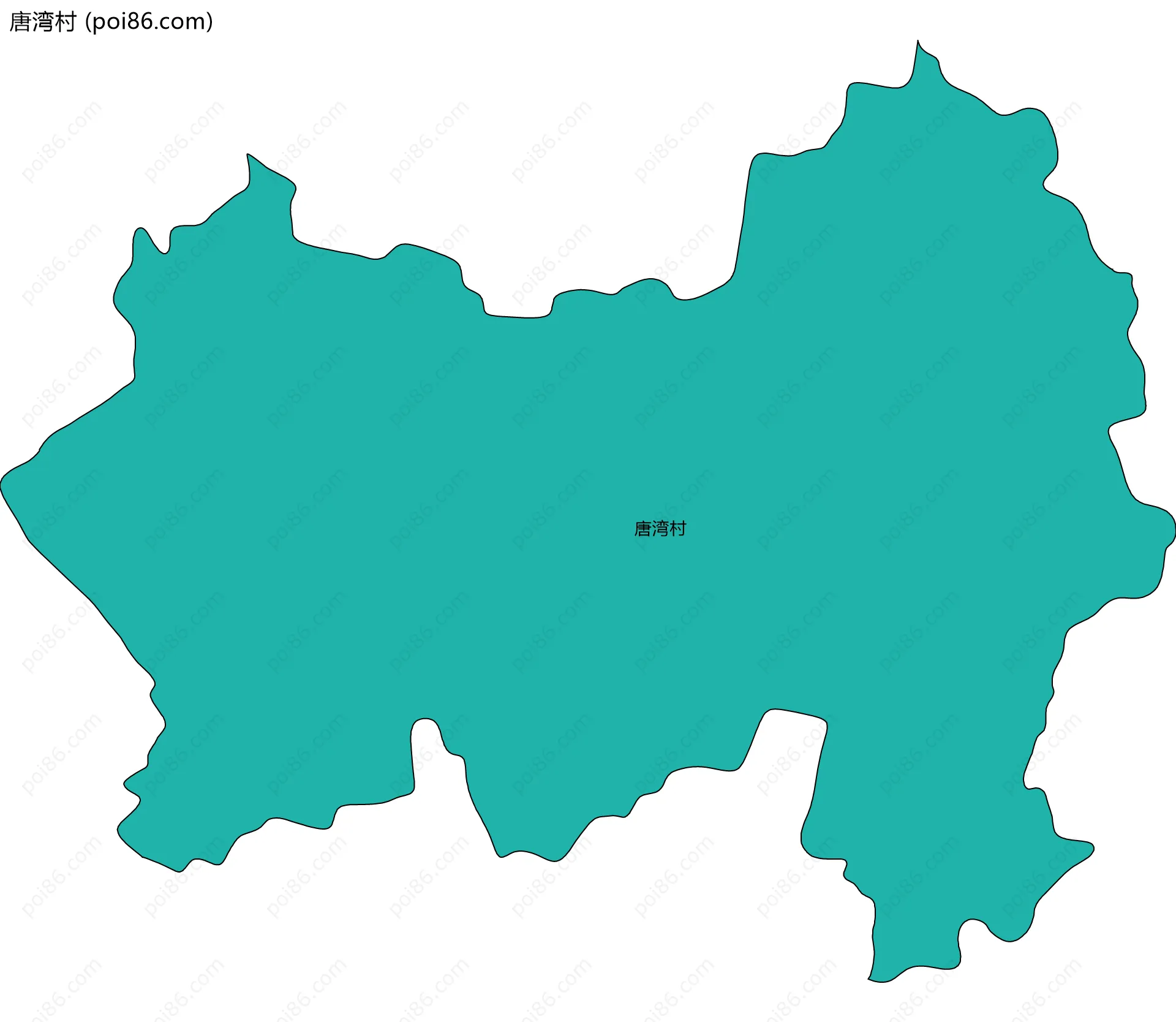 唐湾村边界地图