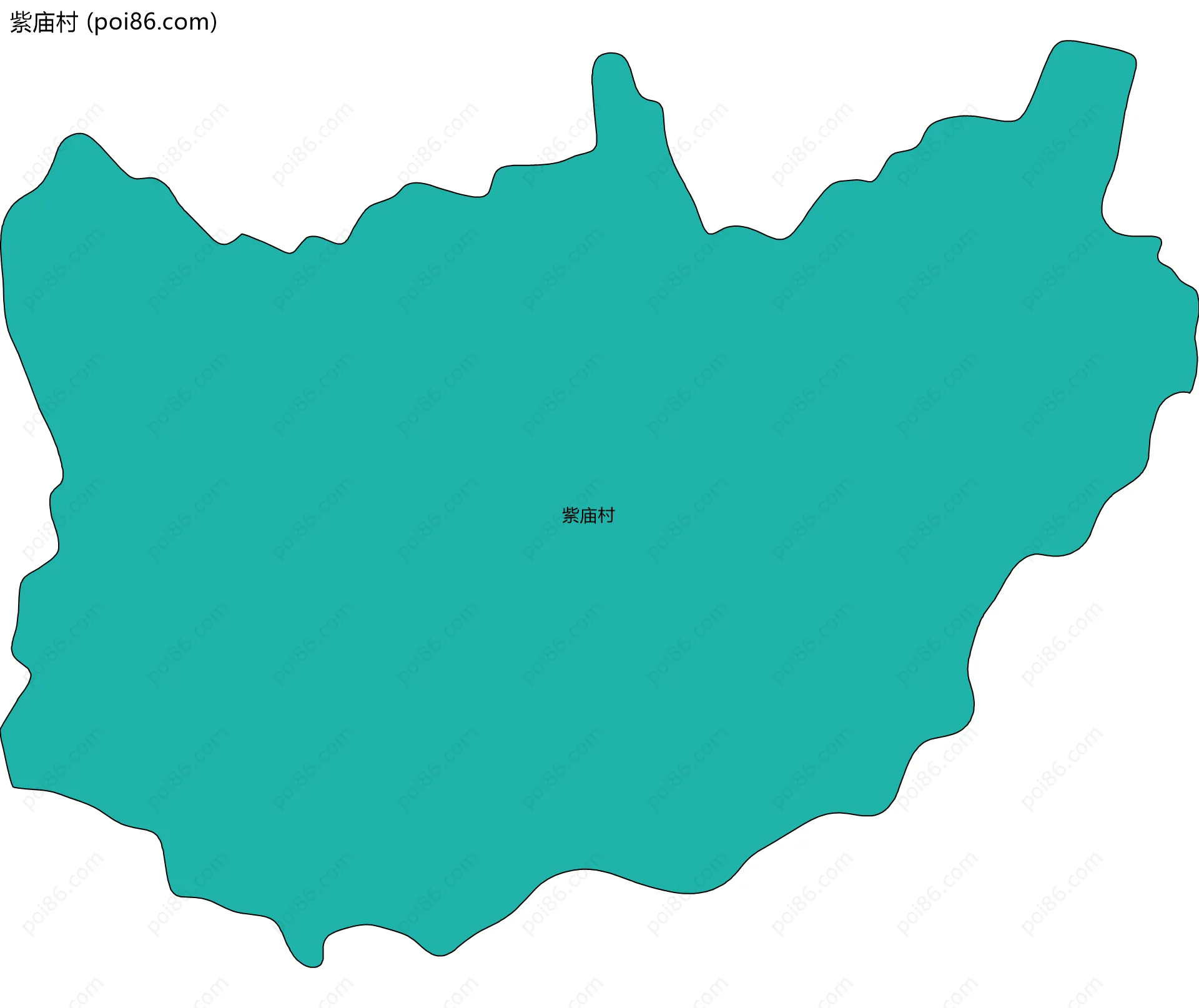 紫庙村边界地图