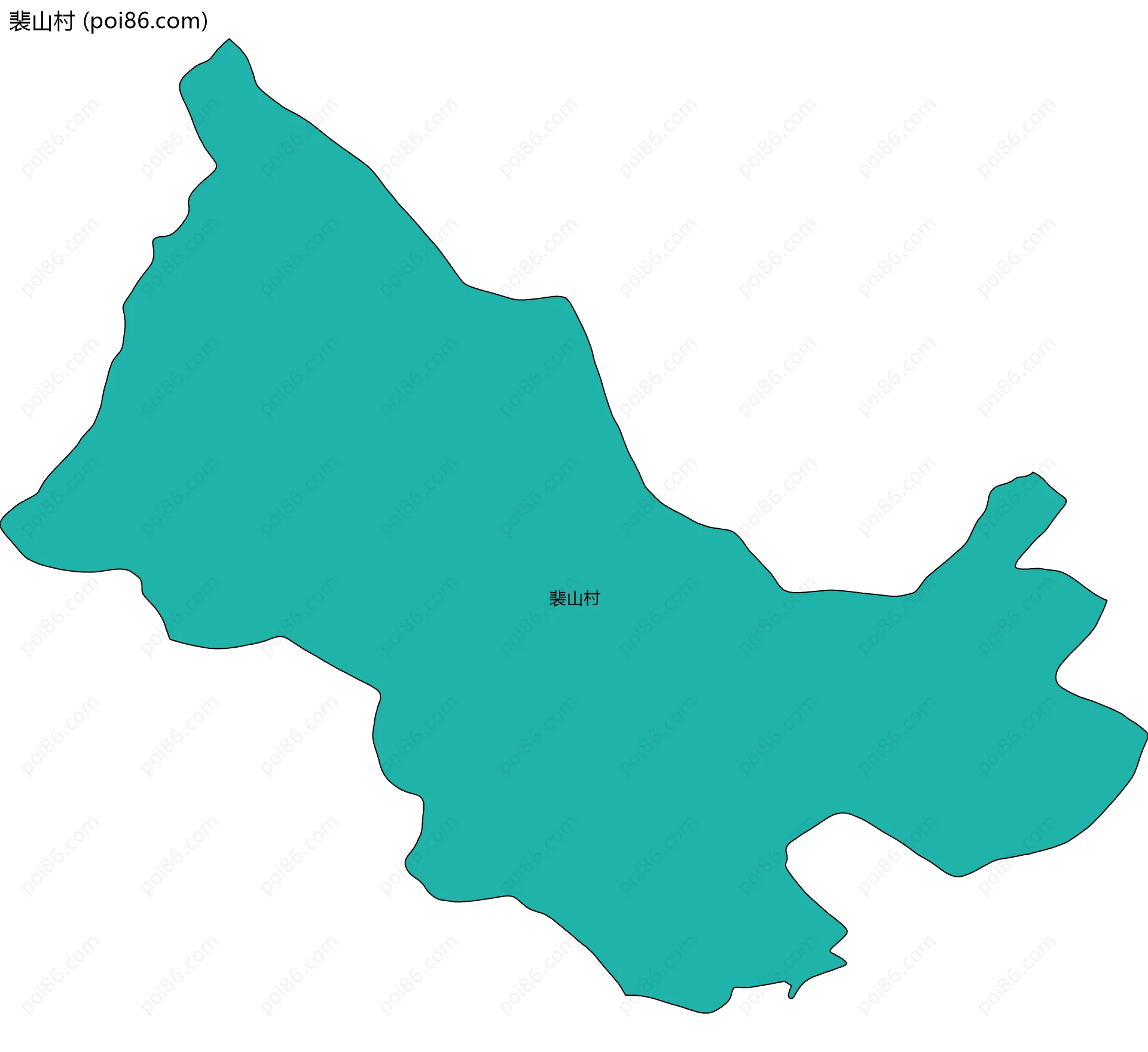 裴山村边界地图