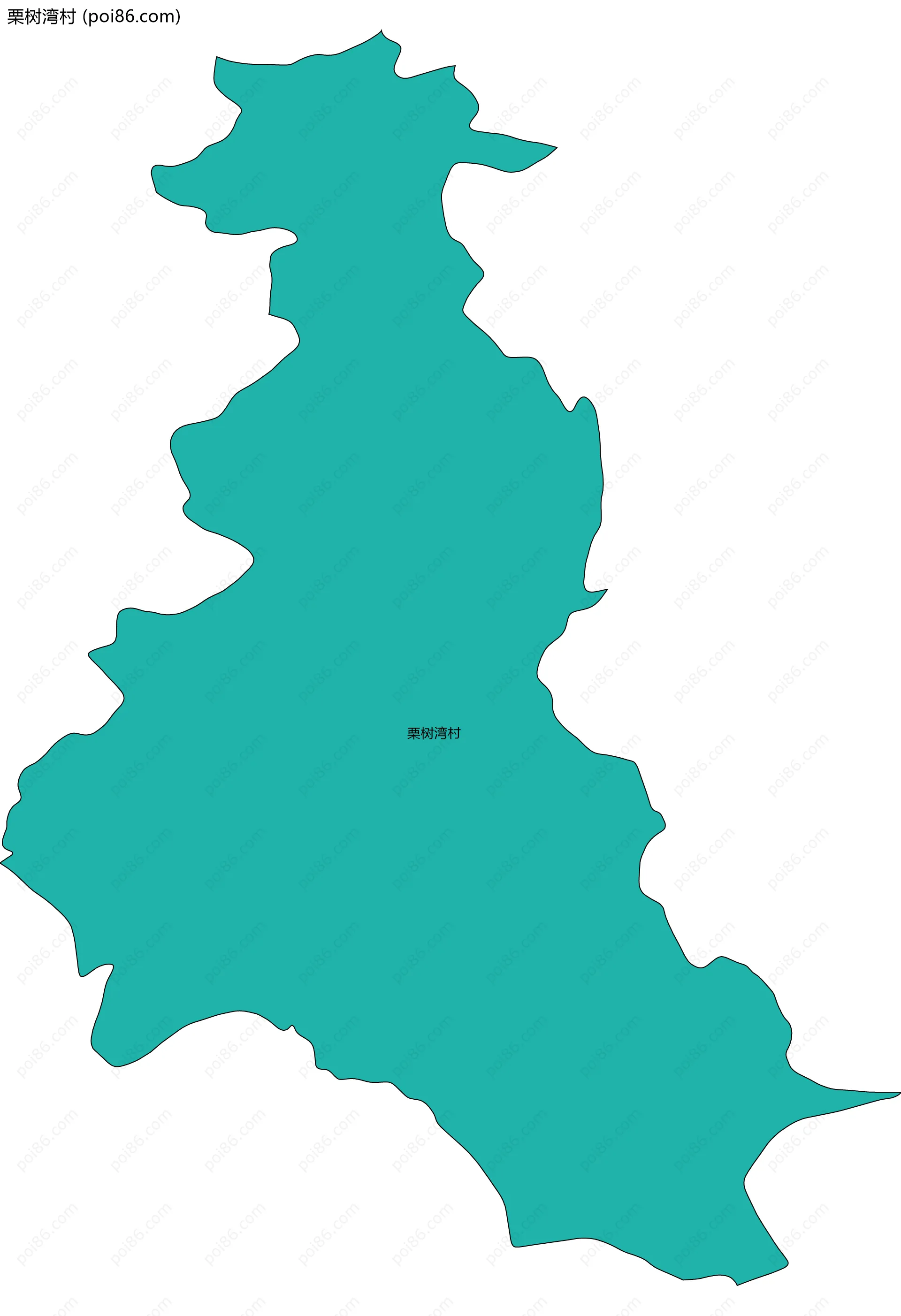 栗树湾村边界地图