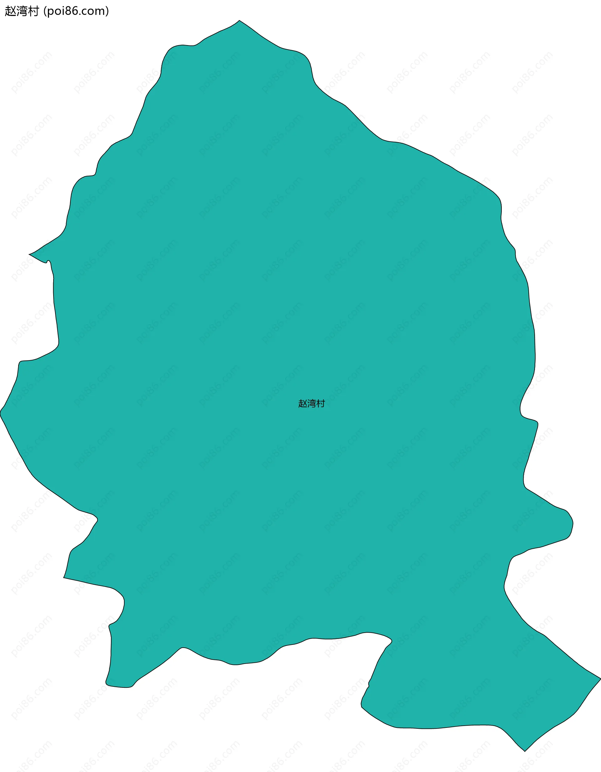 赵湾村边界地图