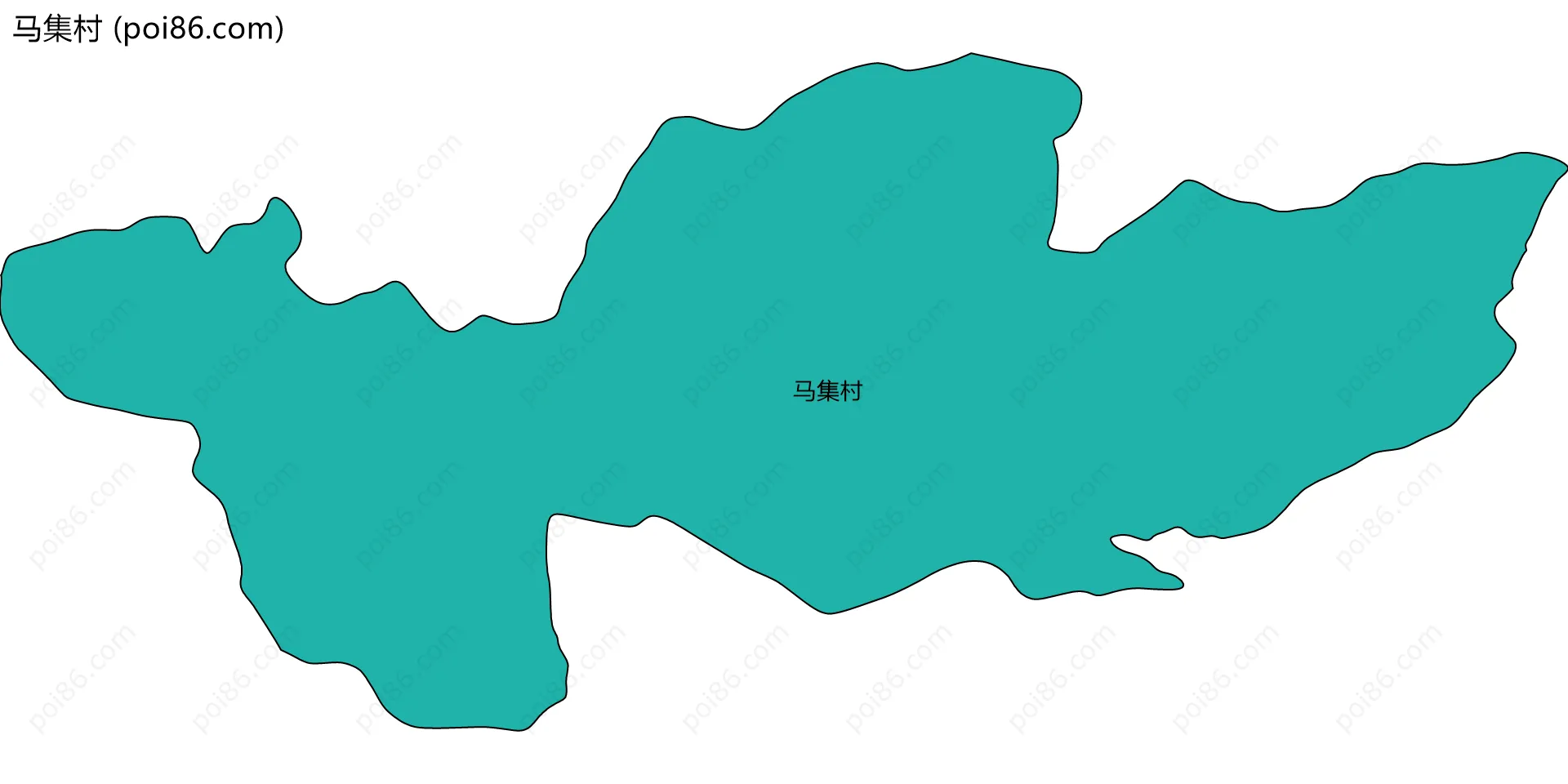 马集村边界地图