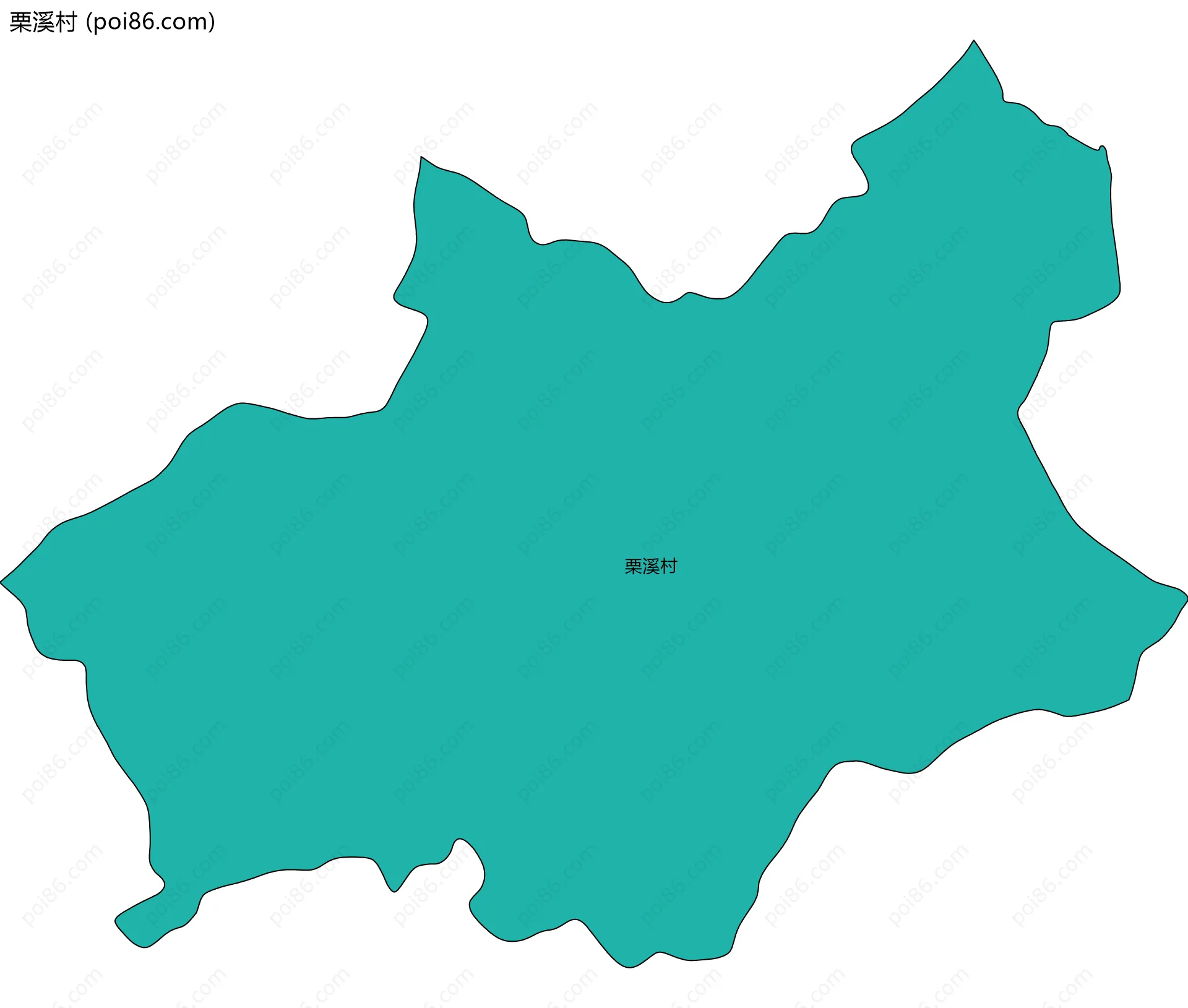 栗溪村边界地图