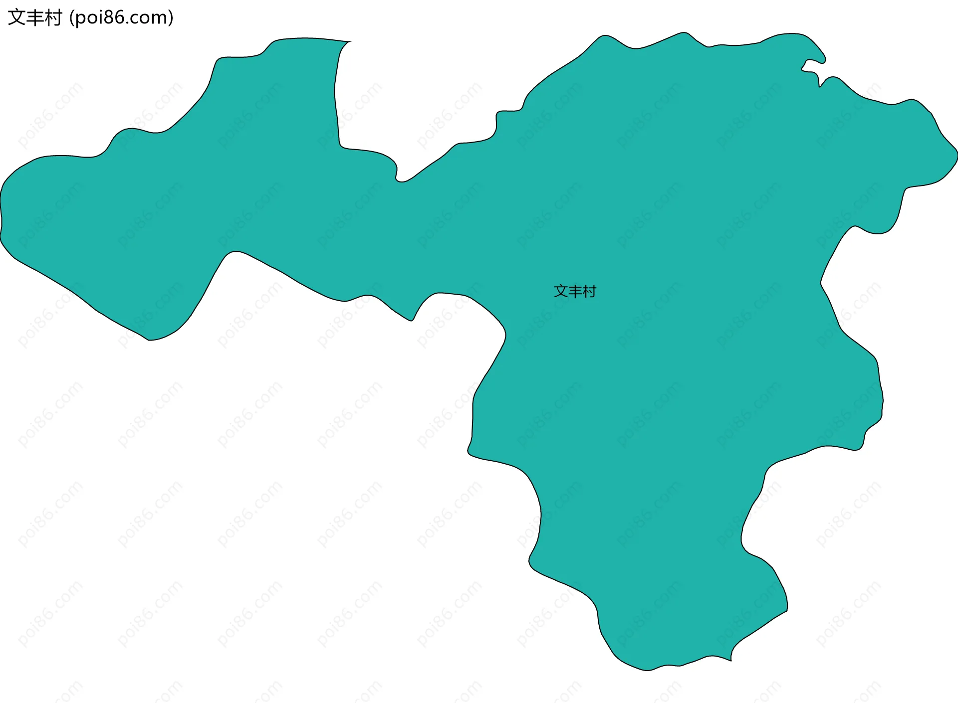 文丰村边界地图