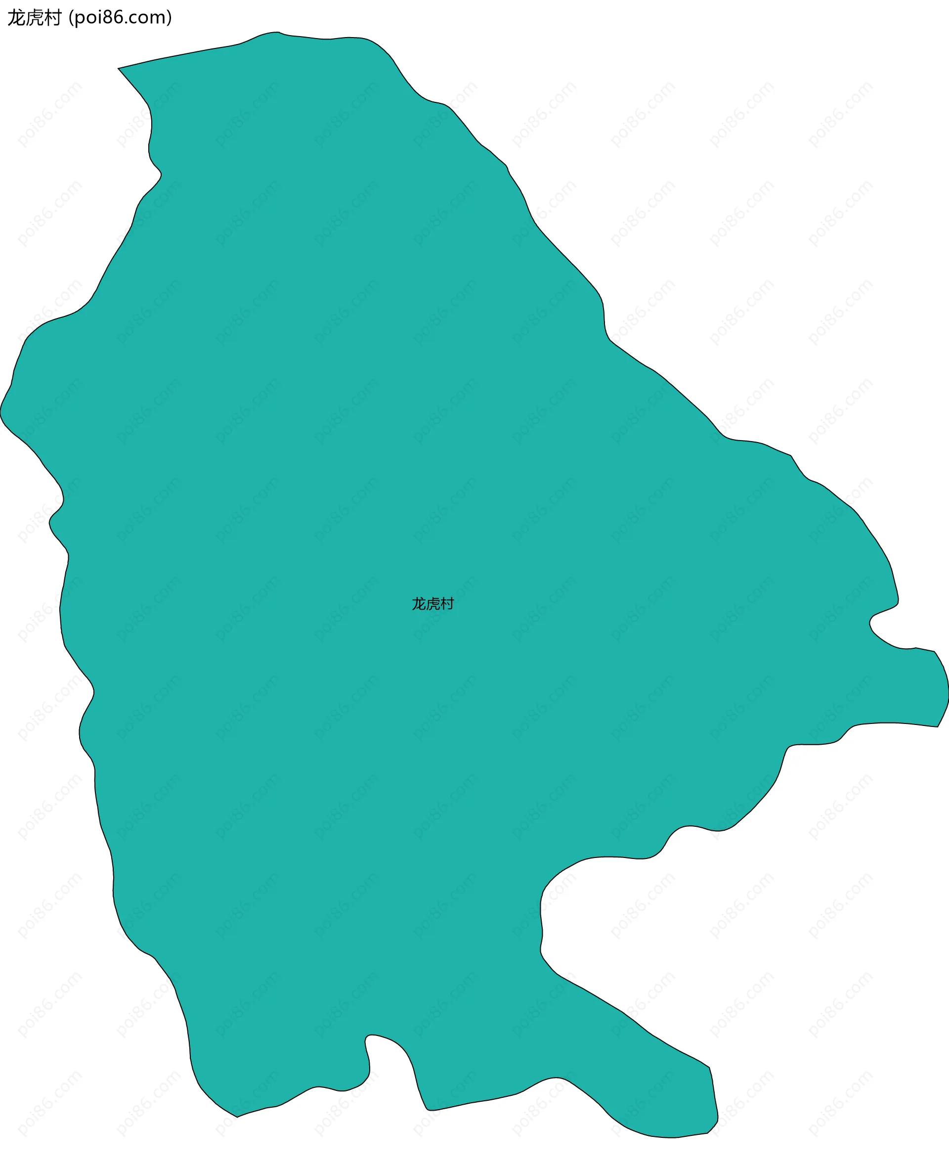 龙虎村边界地图