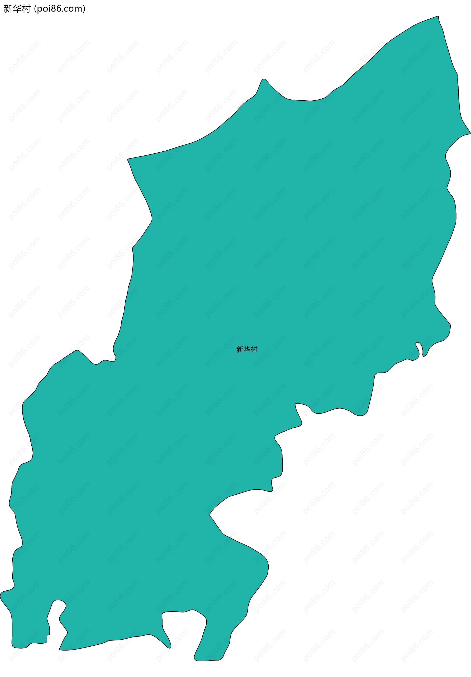 新华村边界地图