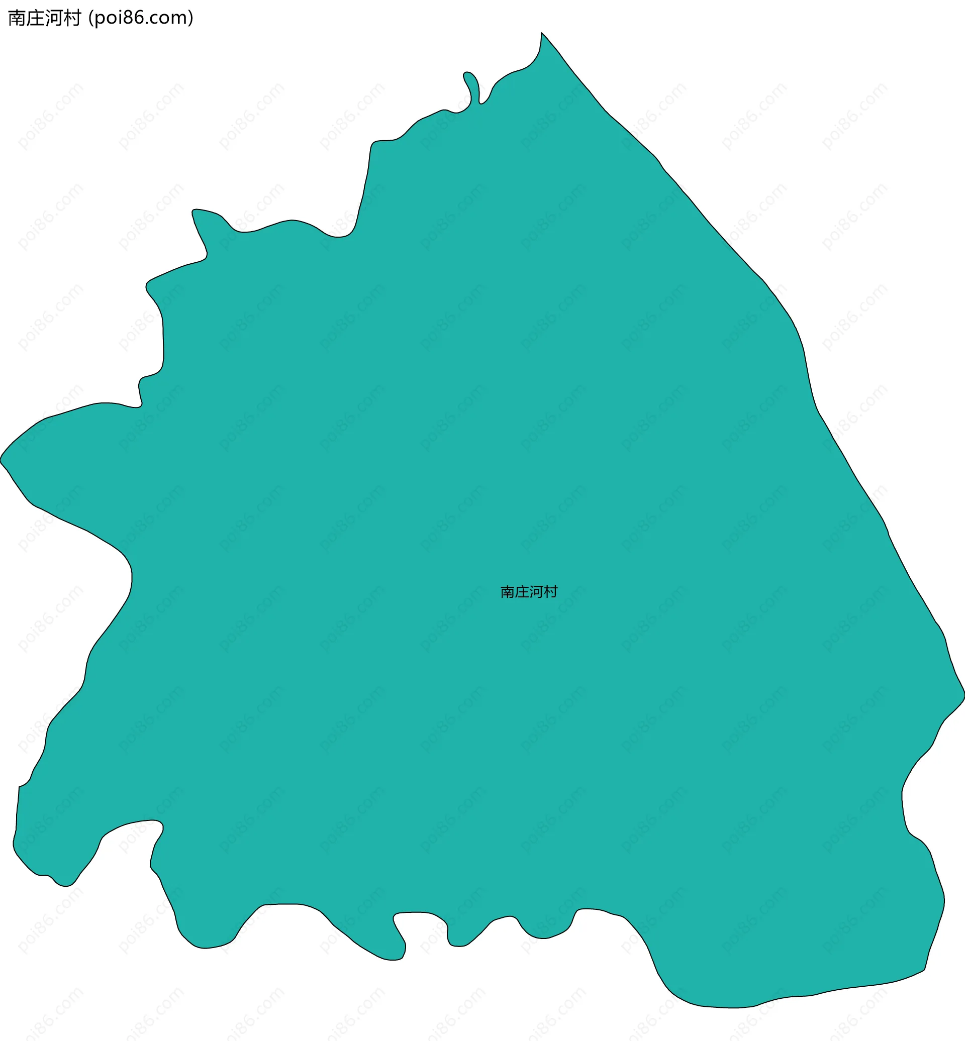 南庄河村边界地图