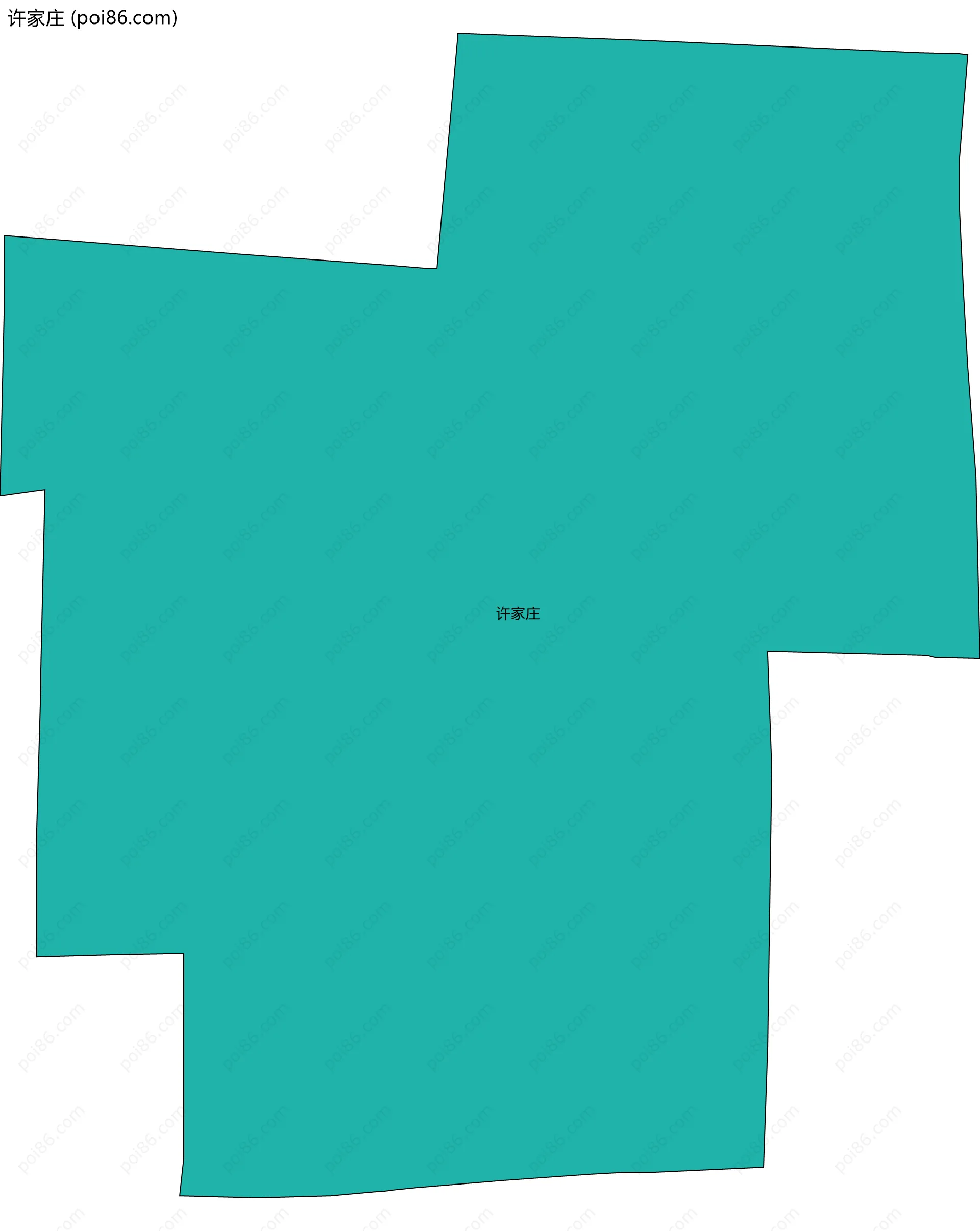 许家庄边界地图