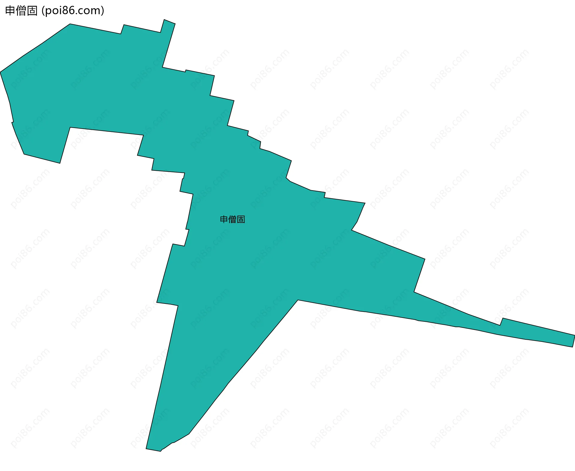申僧固边界地图