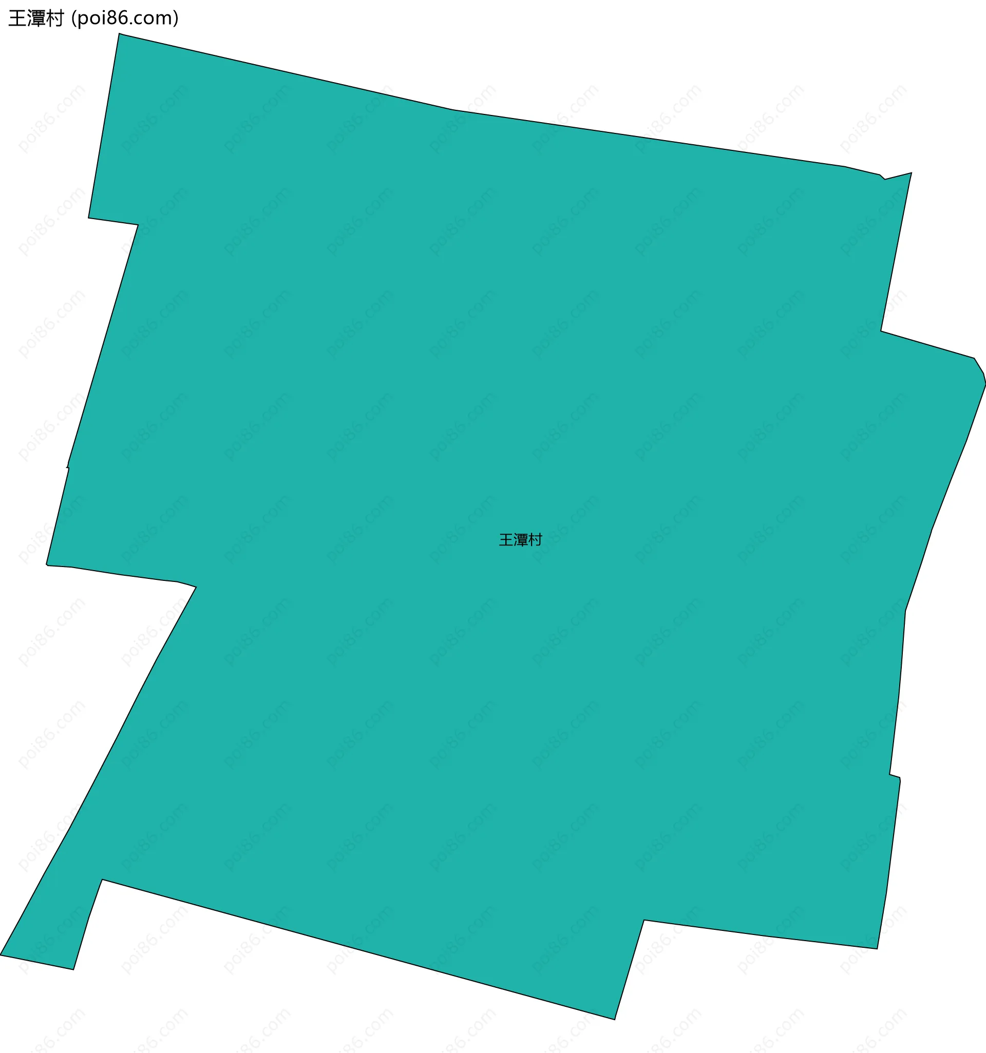 王潭村边界地图