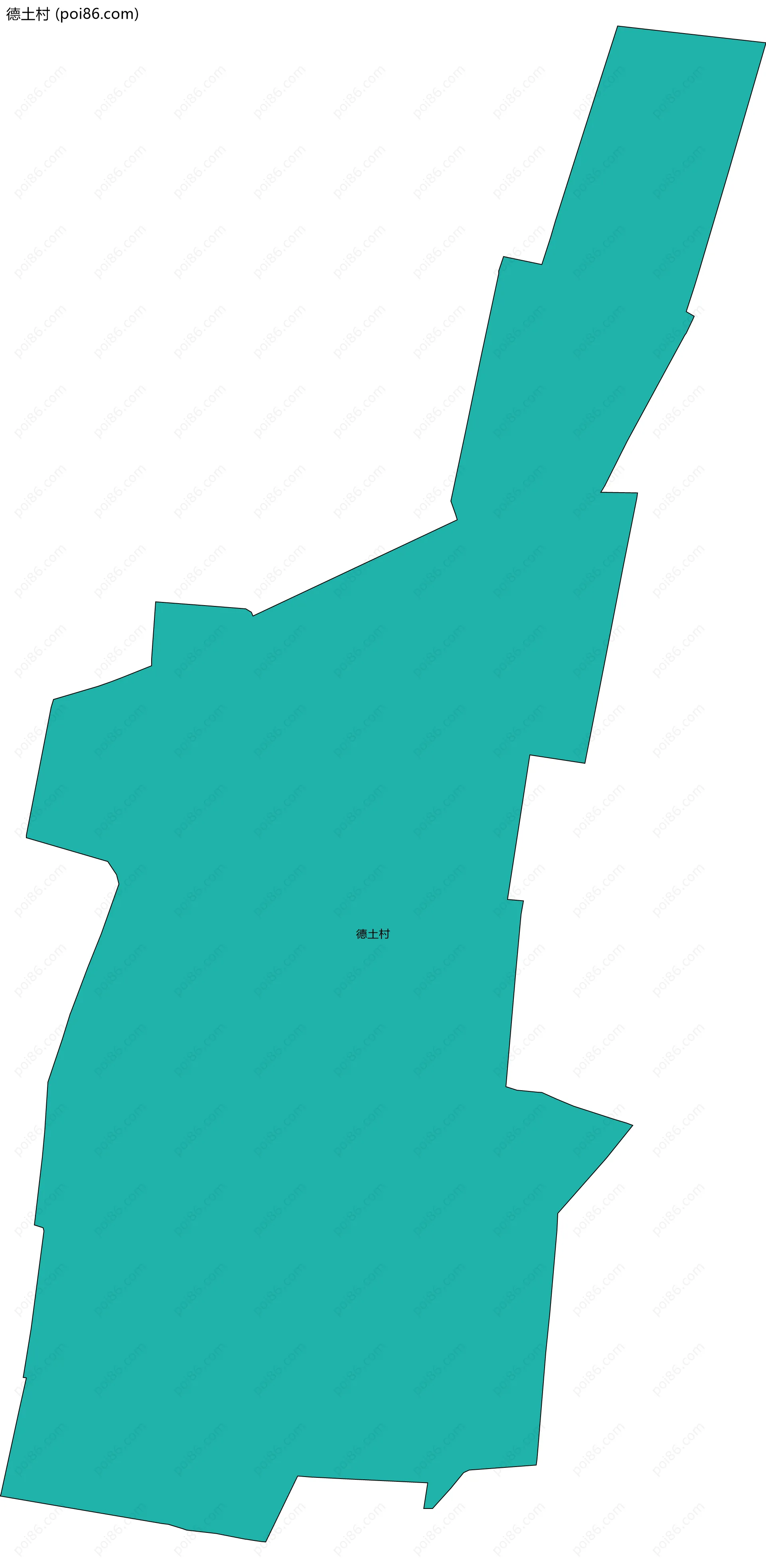 德土村边界地图