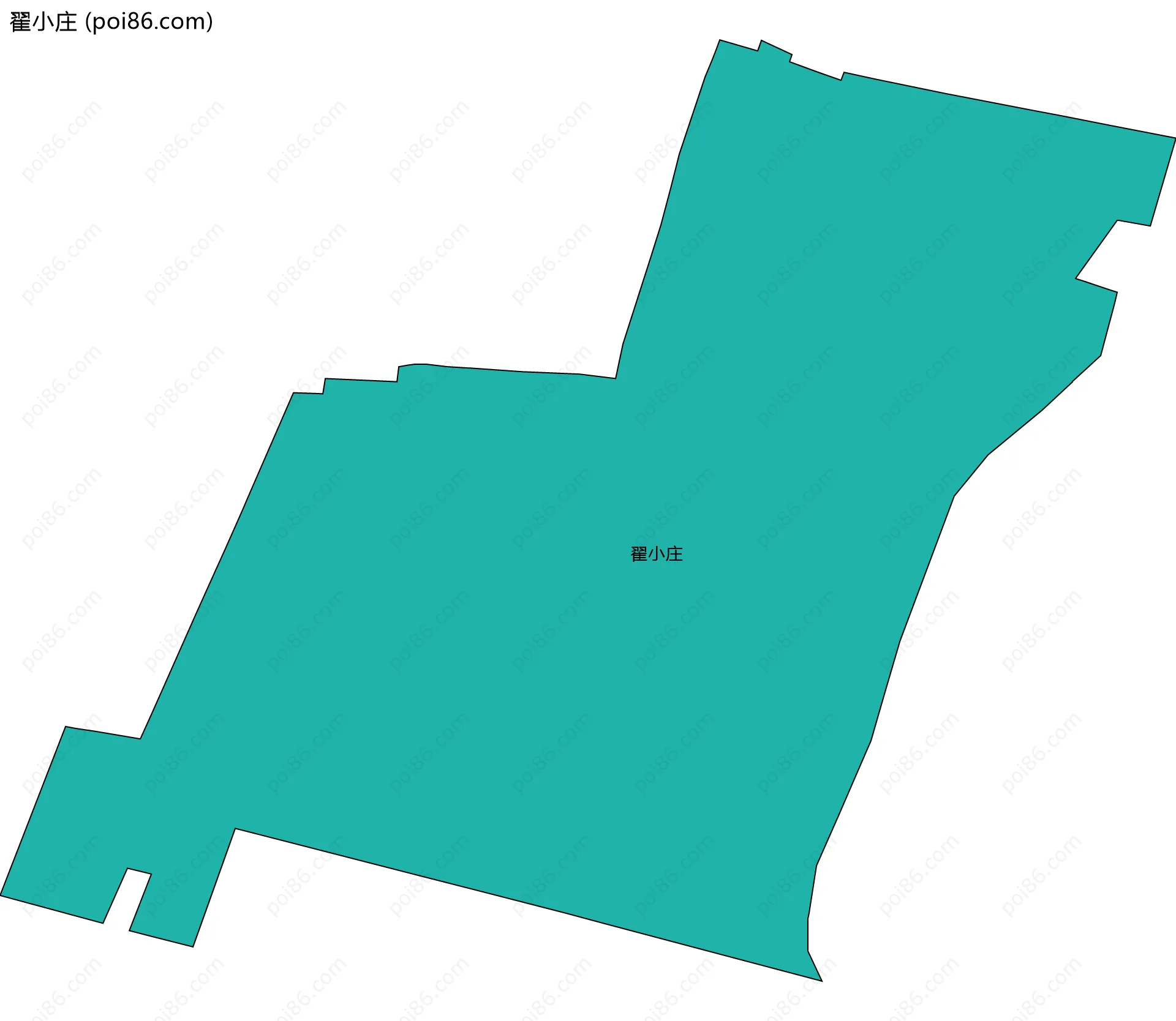 翟小庄边界地图