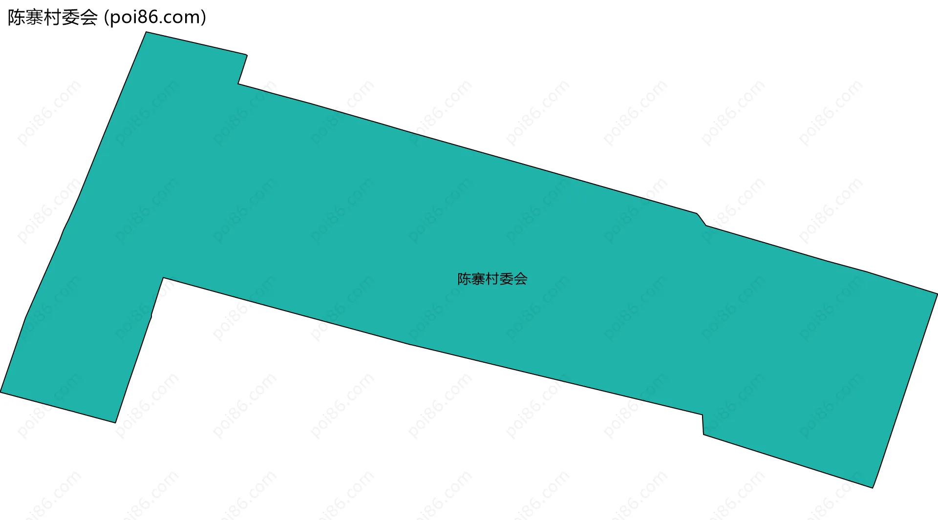 陈寨村委会边界地图