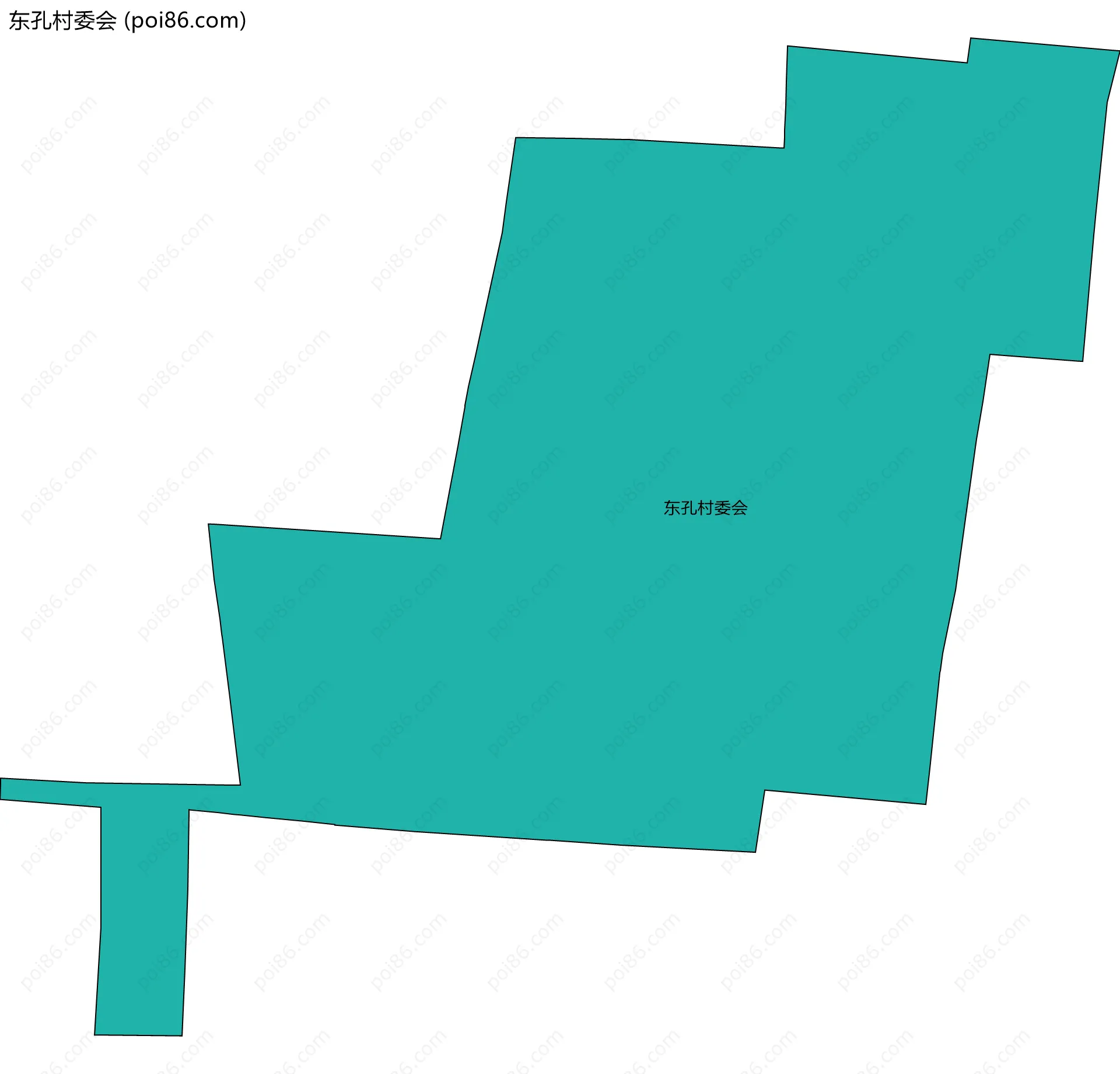 东孔村委会边界地图