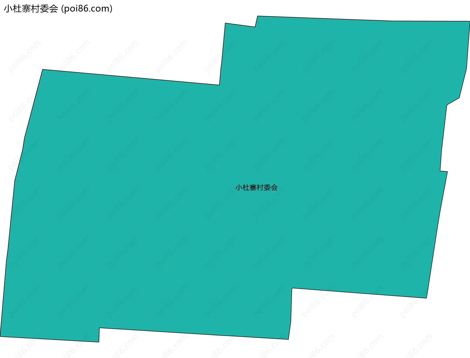 小杜寨村委会边界地图
