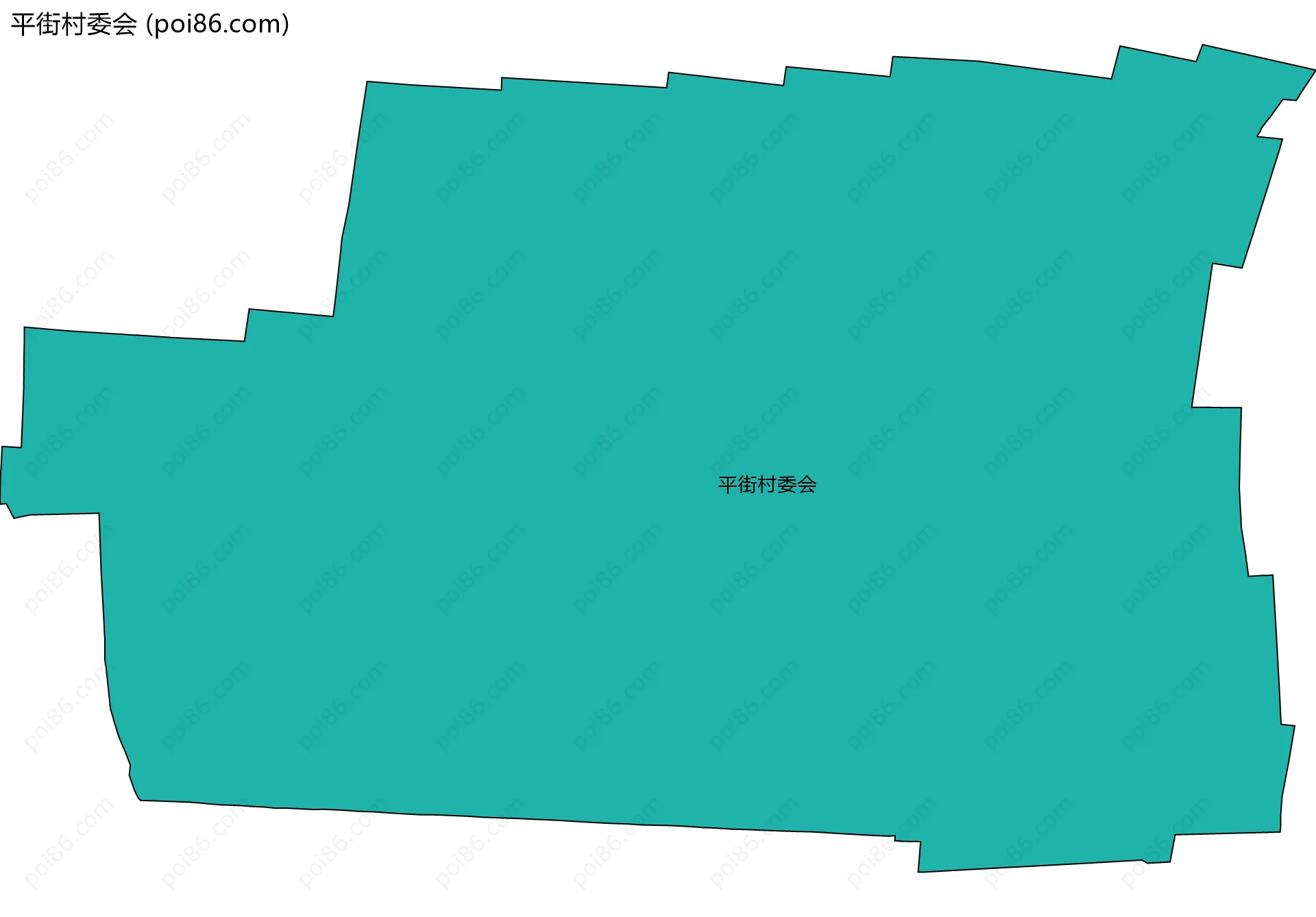 平街村委会边界地图