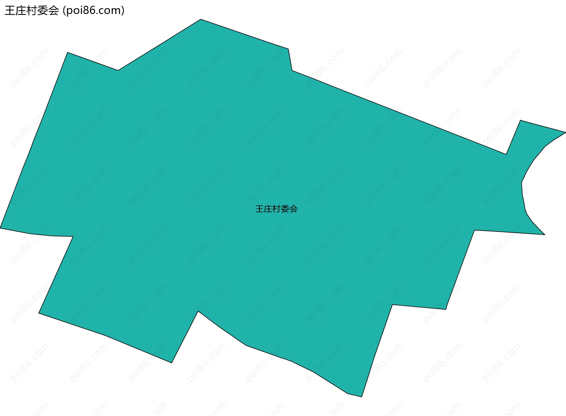 王庄村委会边界地图