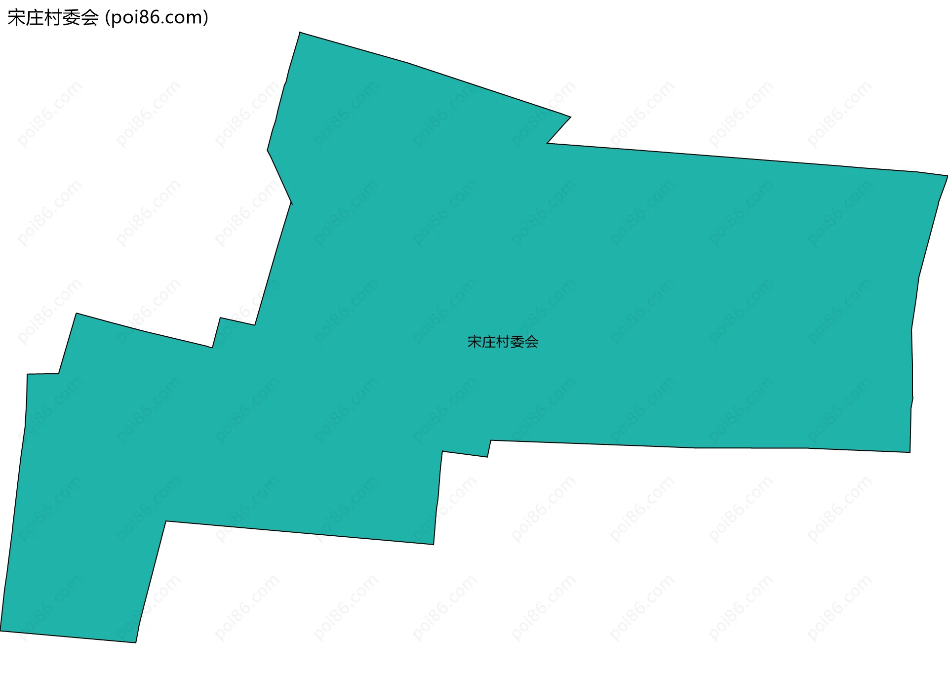 宋庄村委会边界地图