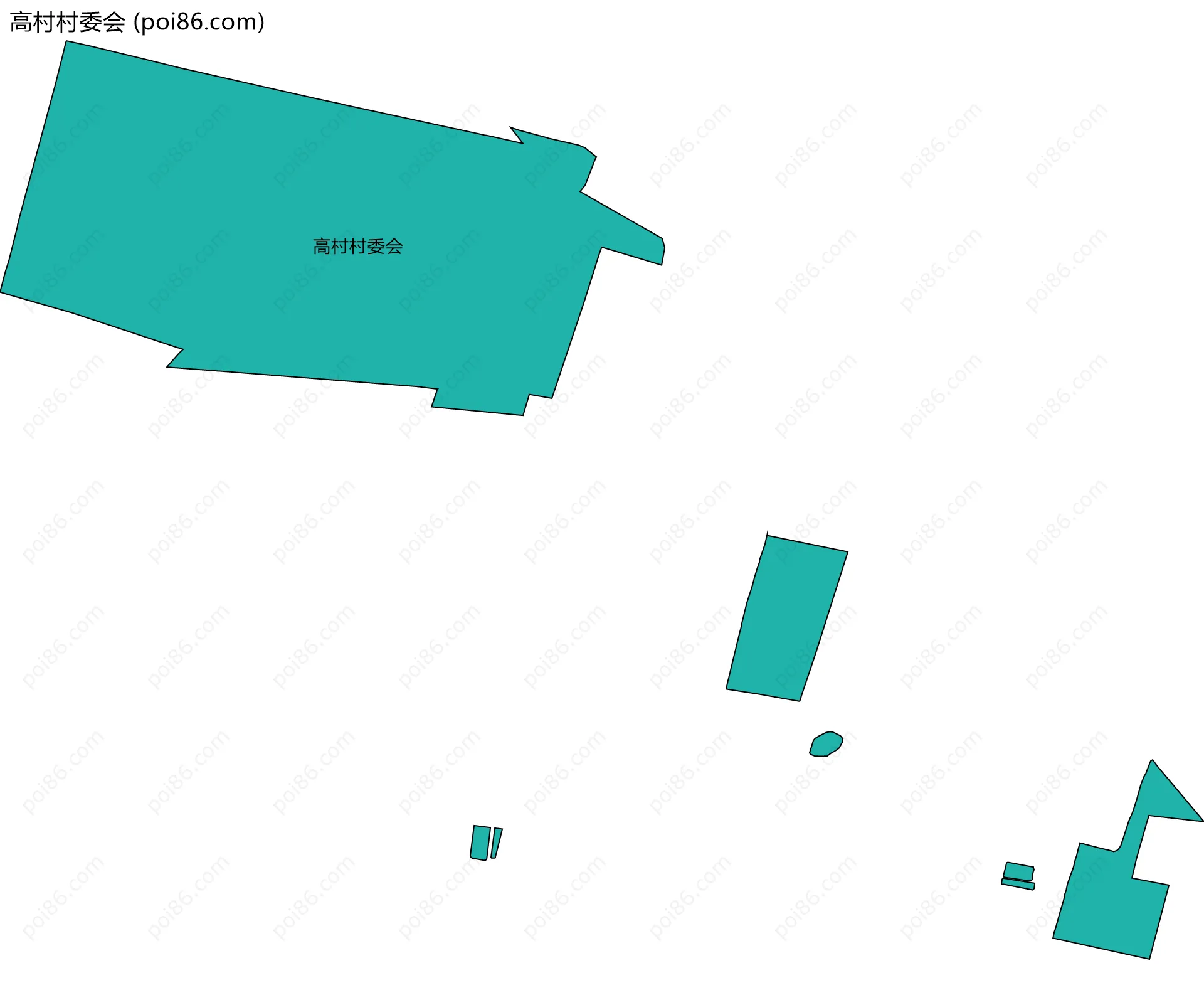 高村村委会边界地图