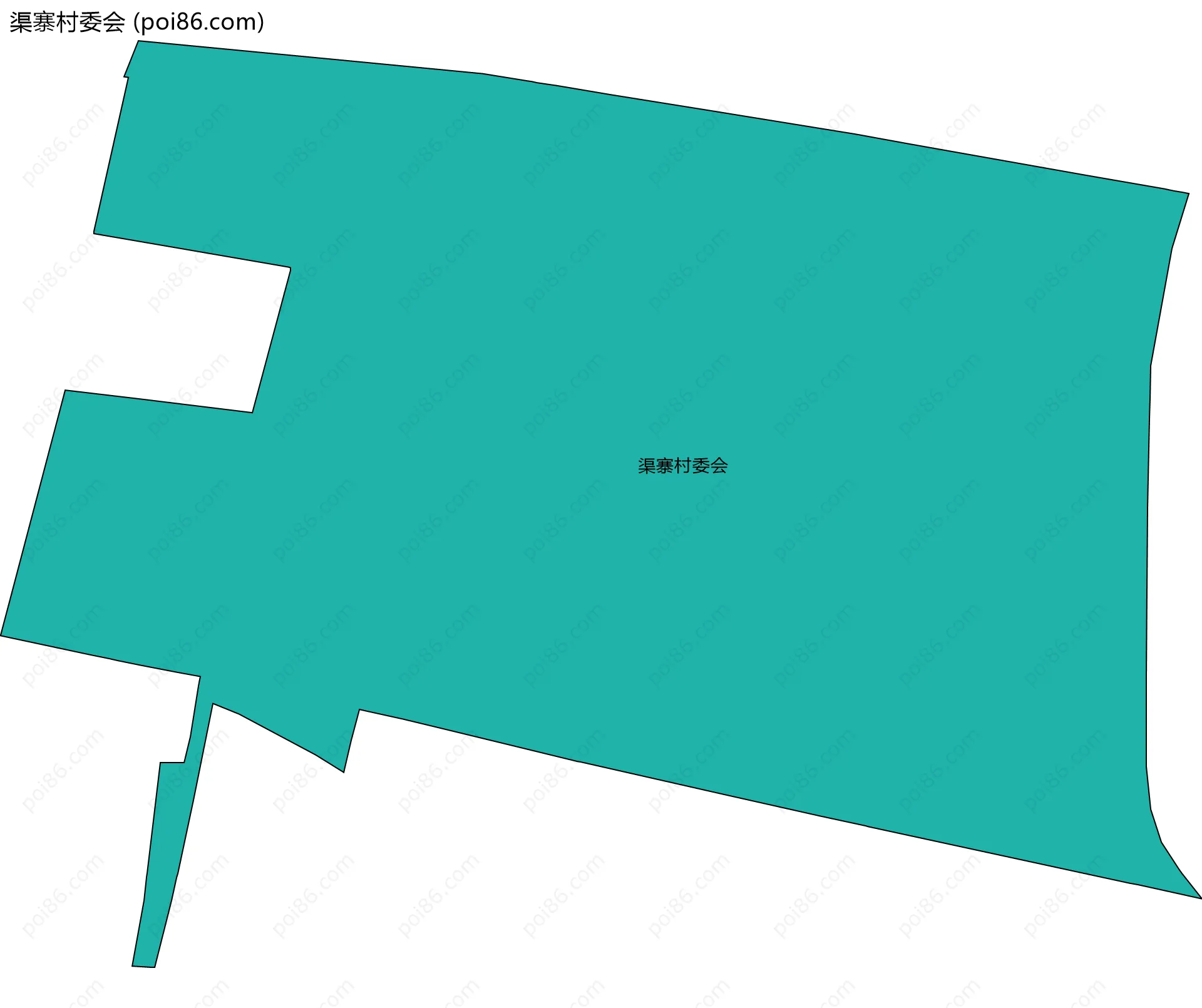 渠寨村委会边界地图