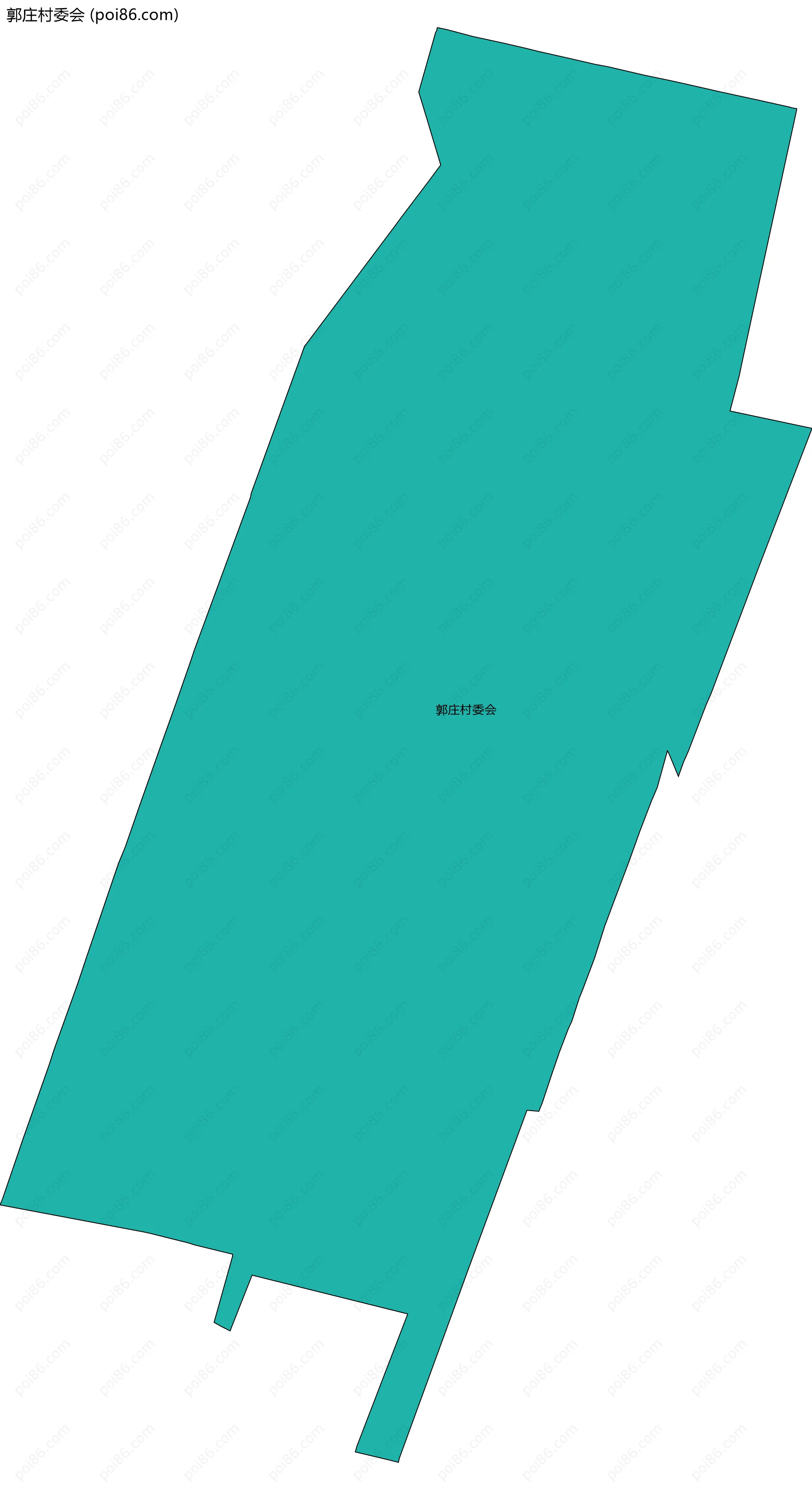郭庄村委会边界地图