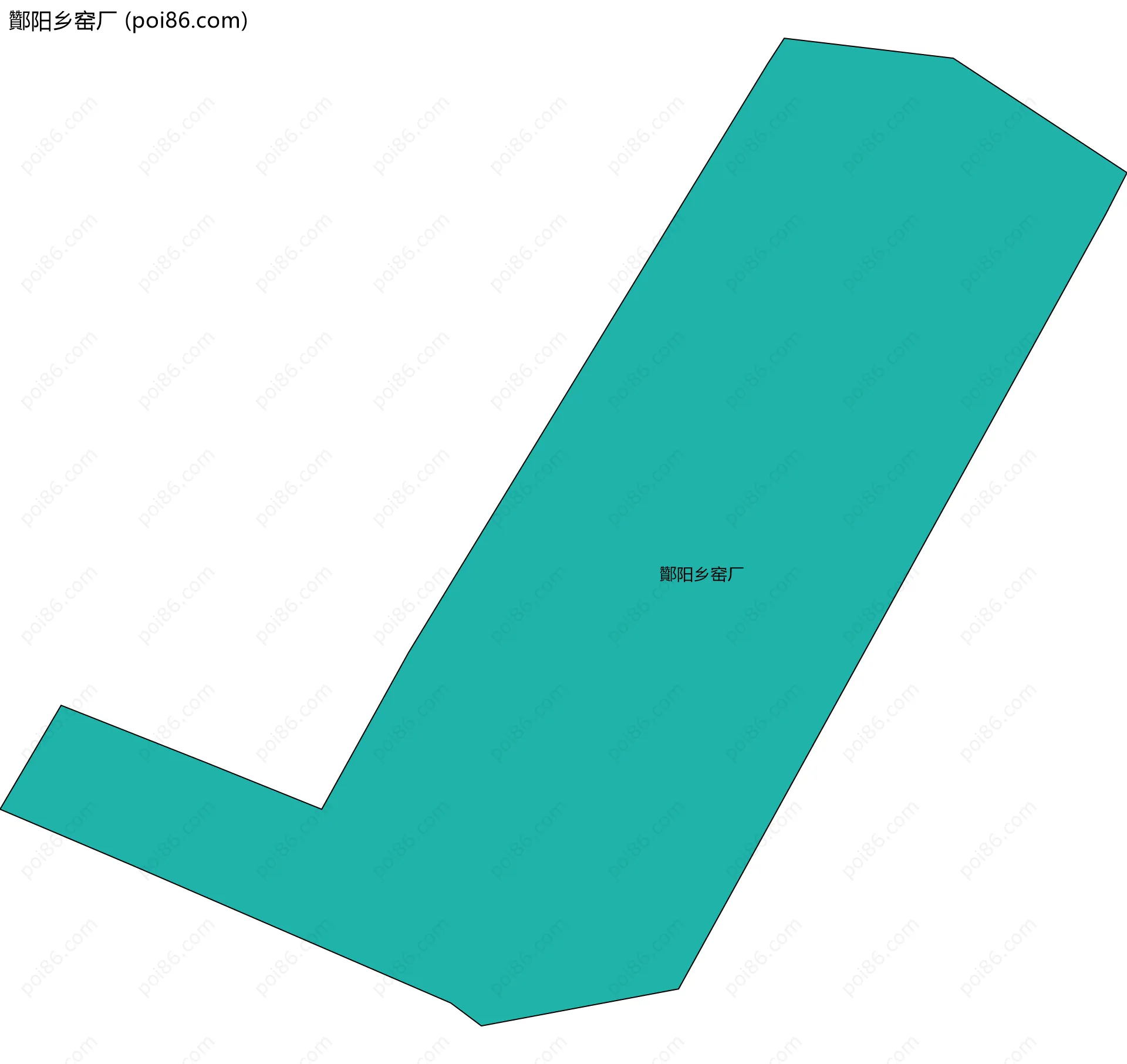 酇阳乡窑厂边界地图