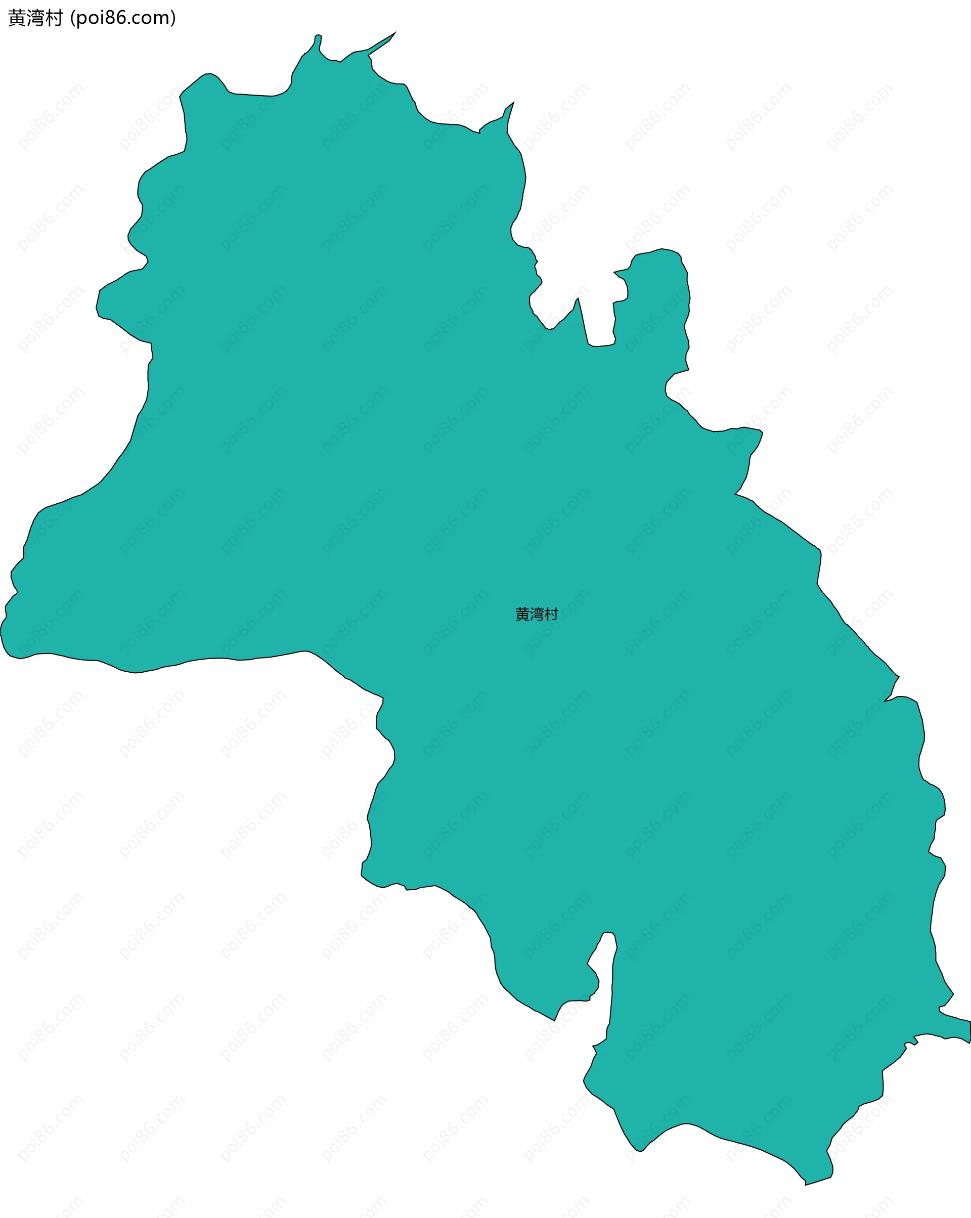 黄湾村边界地图